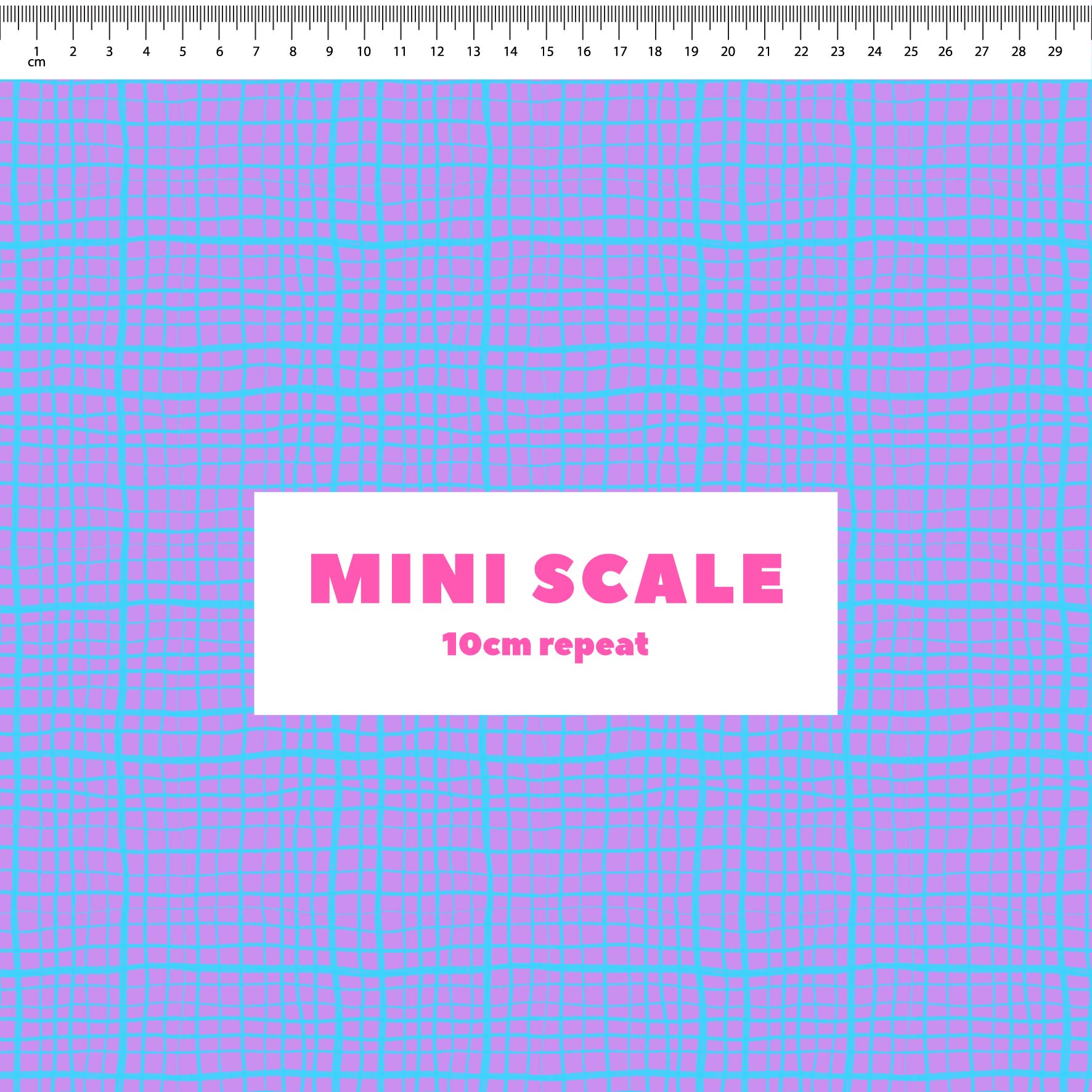 Preorder: Wonky Plaid (Light Blue on Purple)