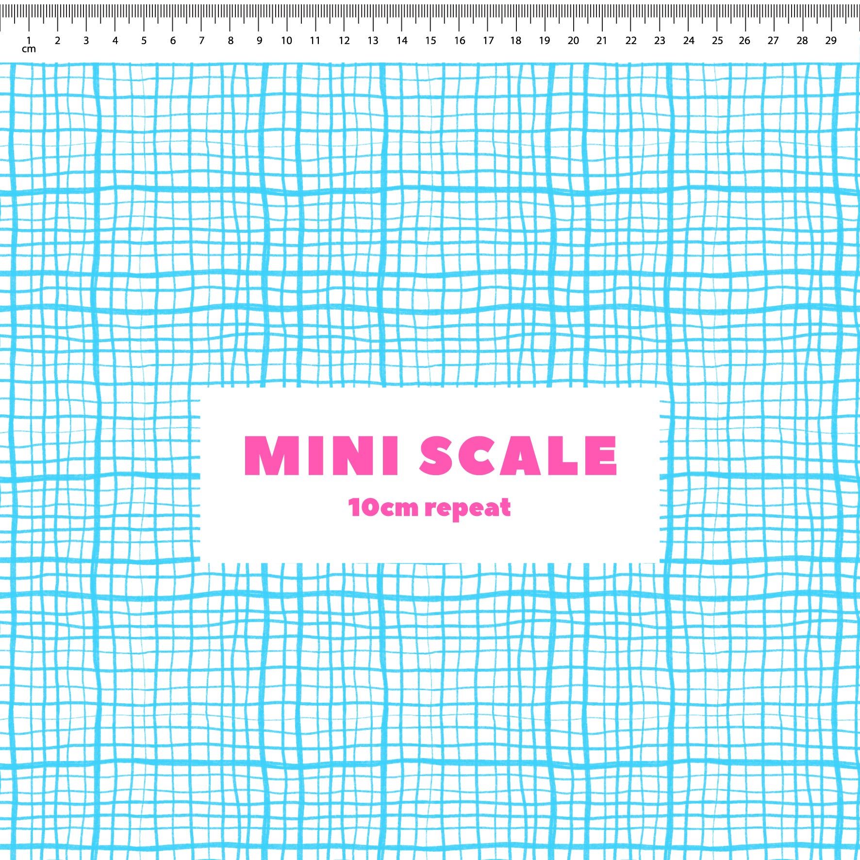 Preorder: Wonky Plaid (Light Blue on White)