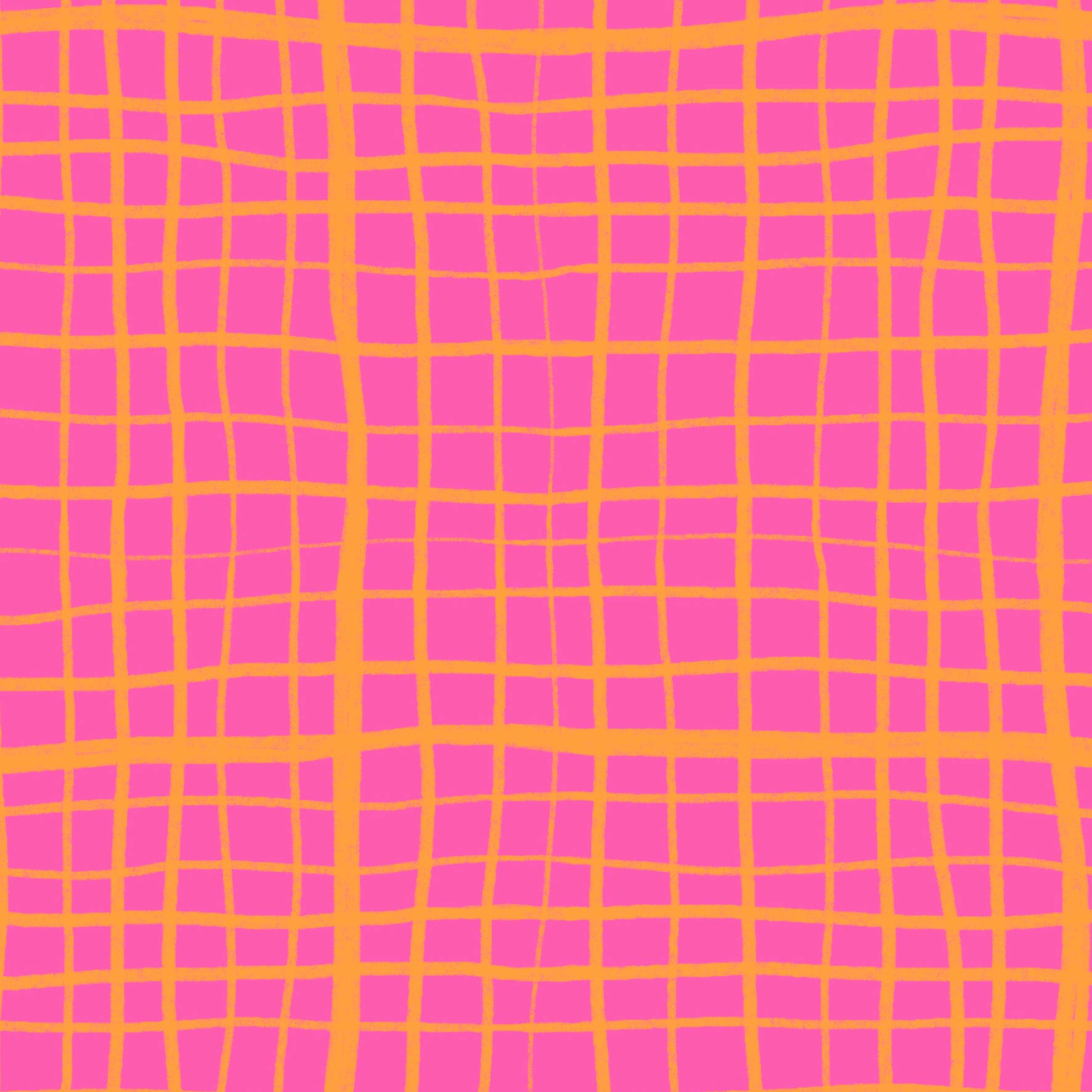 Preorder: Wonky Plaid (Orange on Pink)