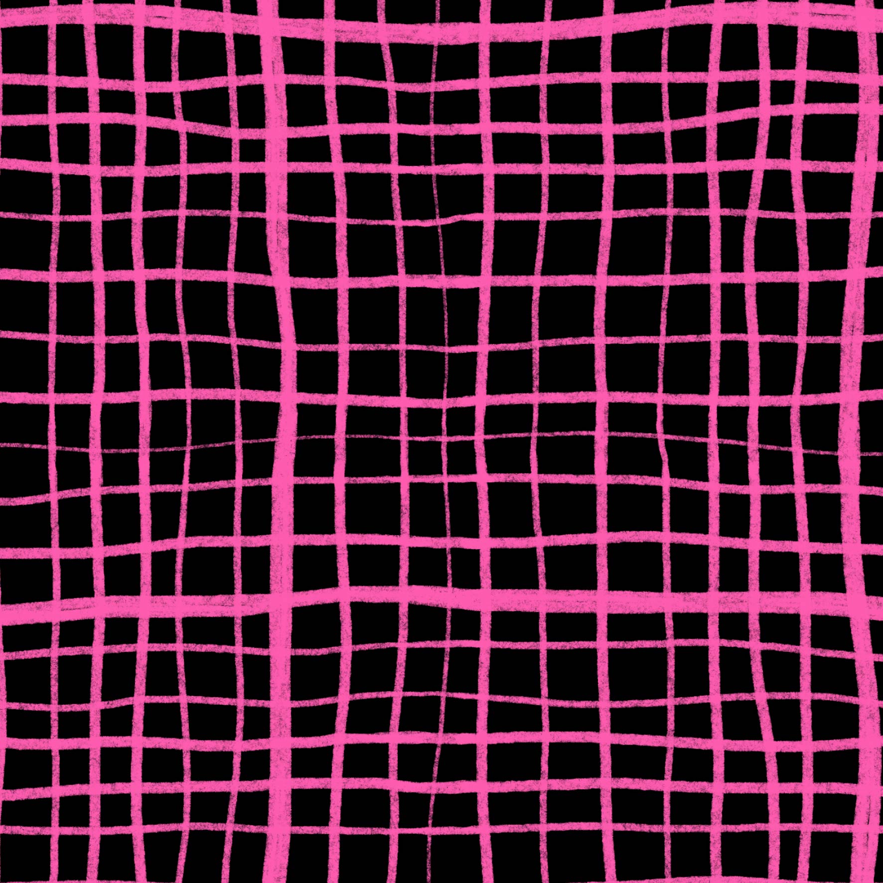 Preorder: Wonky Plaid (Pink on Black)