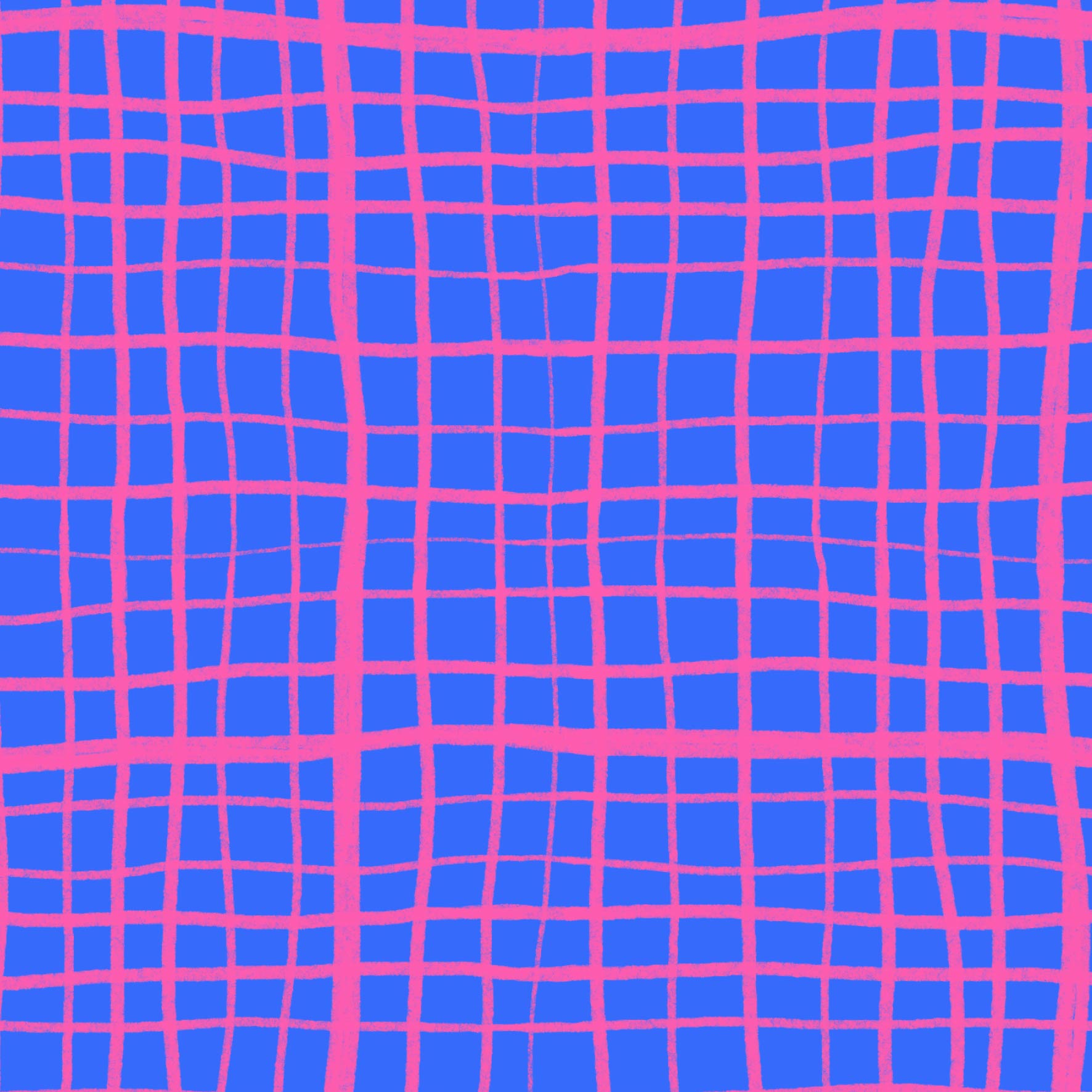 Preorder: Wonky Plaid (Pink on Blue)