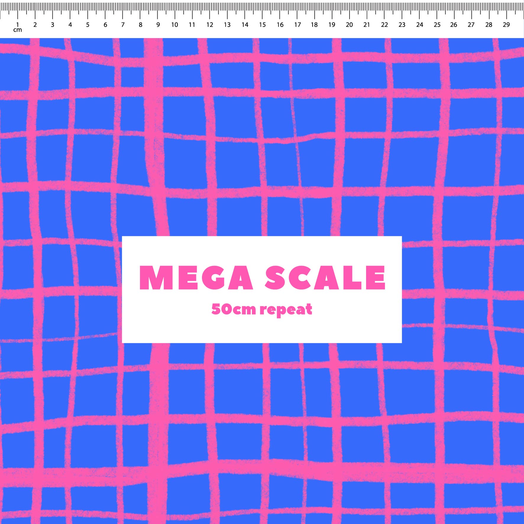 Preorder: Wonky Plaid (Pink on Blue)