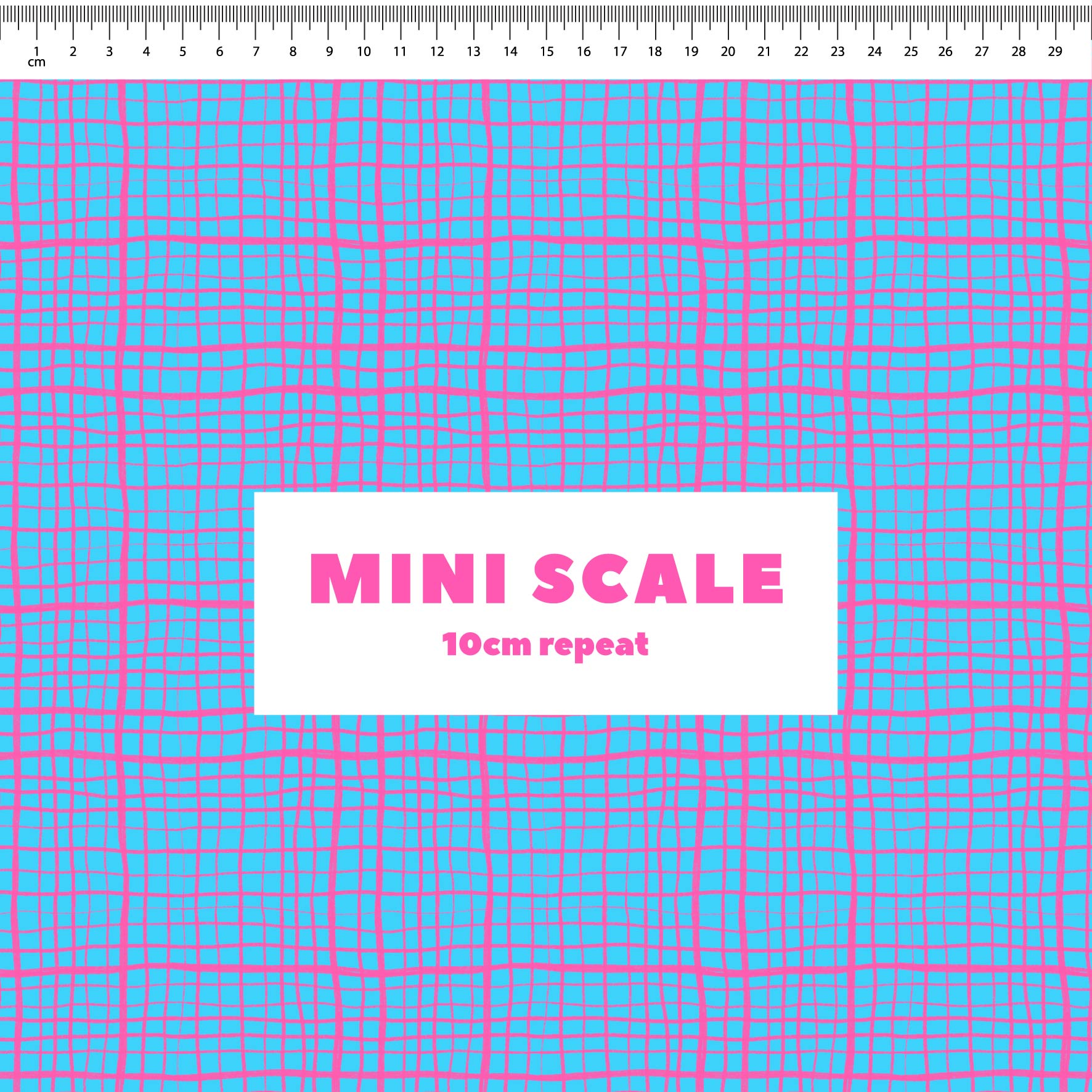 Preorder: Wonky Plaid (Pink on Light Blue)