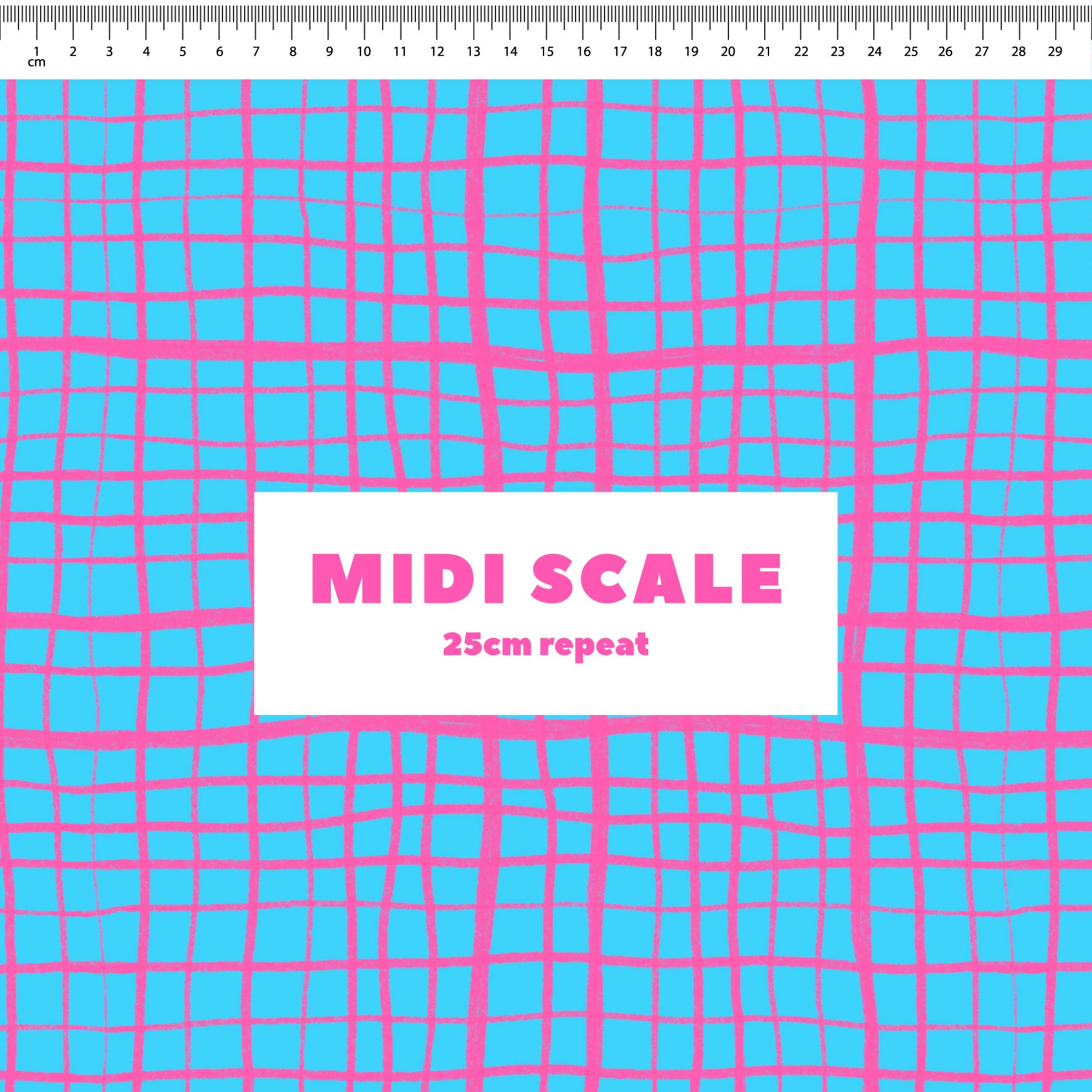 Preorder: Wonky Plaid (Pink on Light Blue)