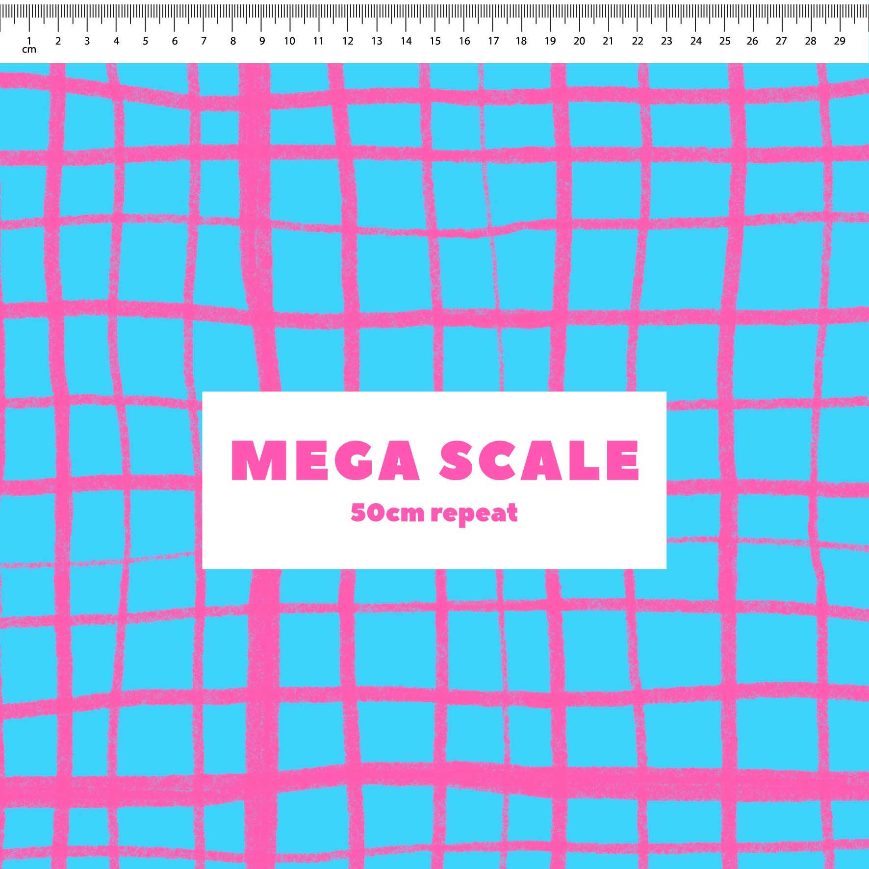 Preorder: Wonky Plaid (Pink on Light Blue)