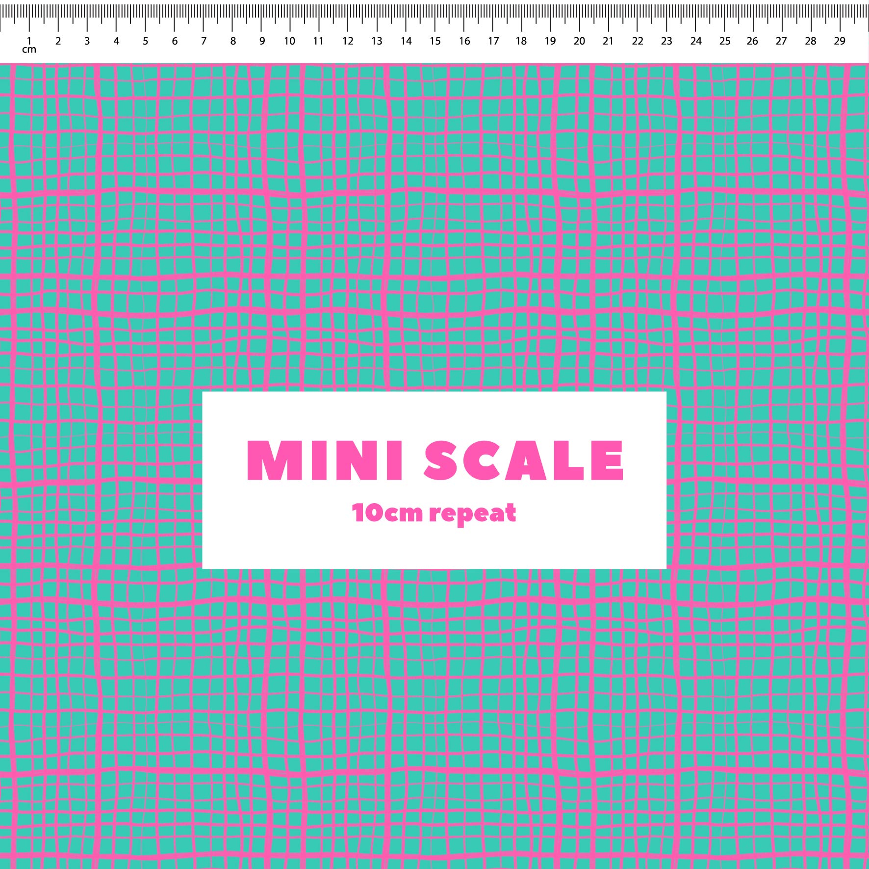 Preorder: Wonky Plaid (Pink on Teal)