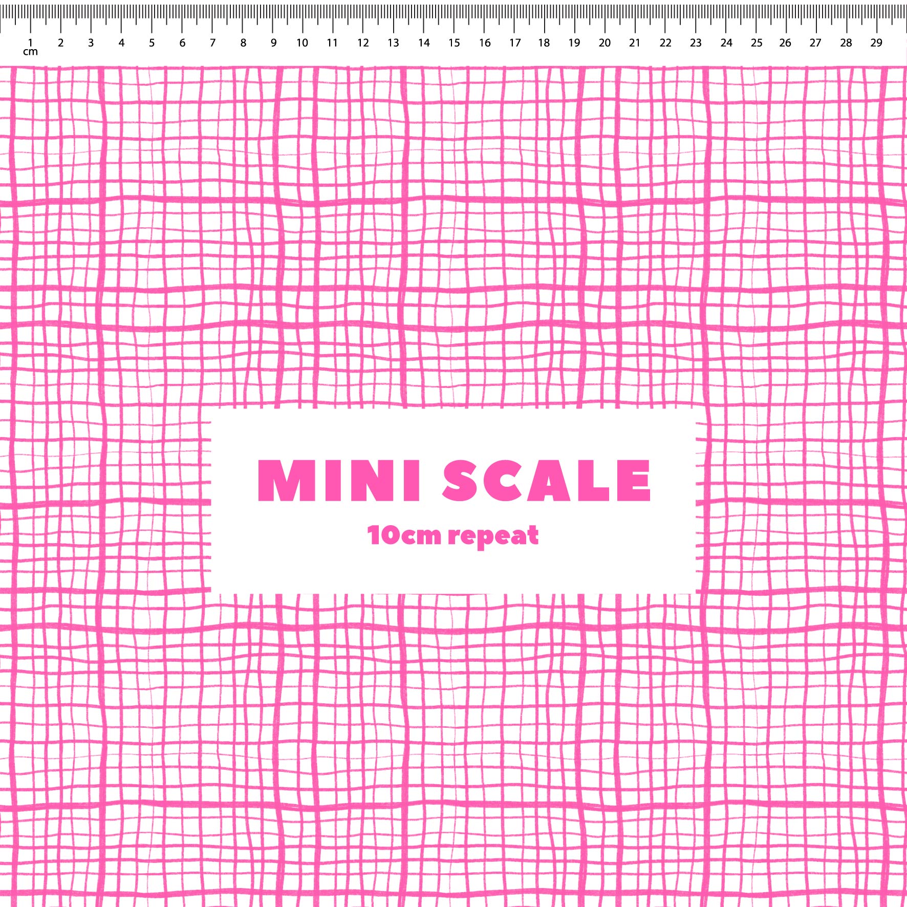 Preorder: Wonky Plaid (Pink on White)