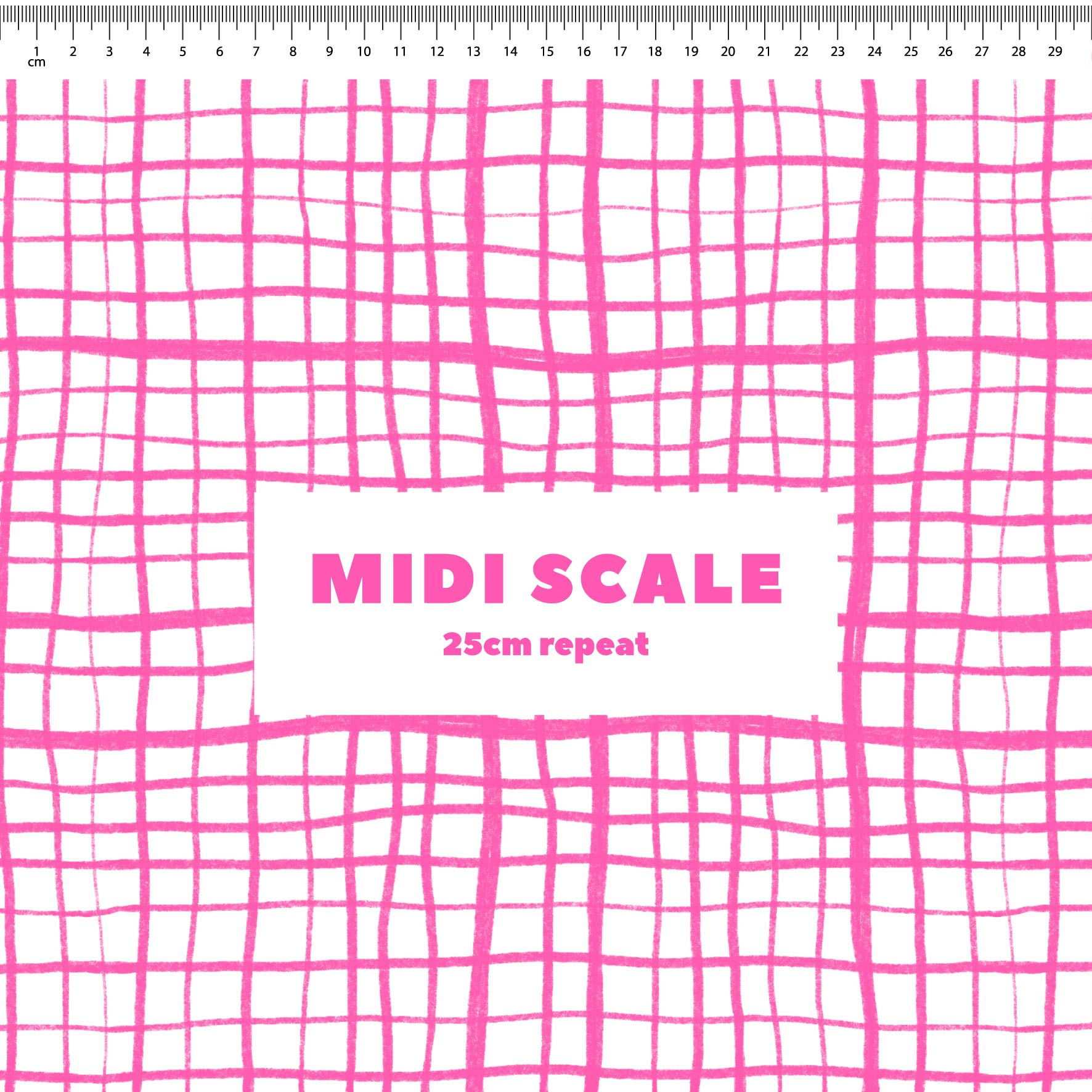 Preorder: Wonky Plaid (Pink on White)