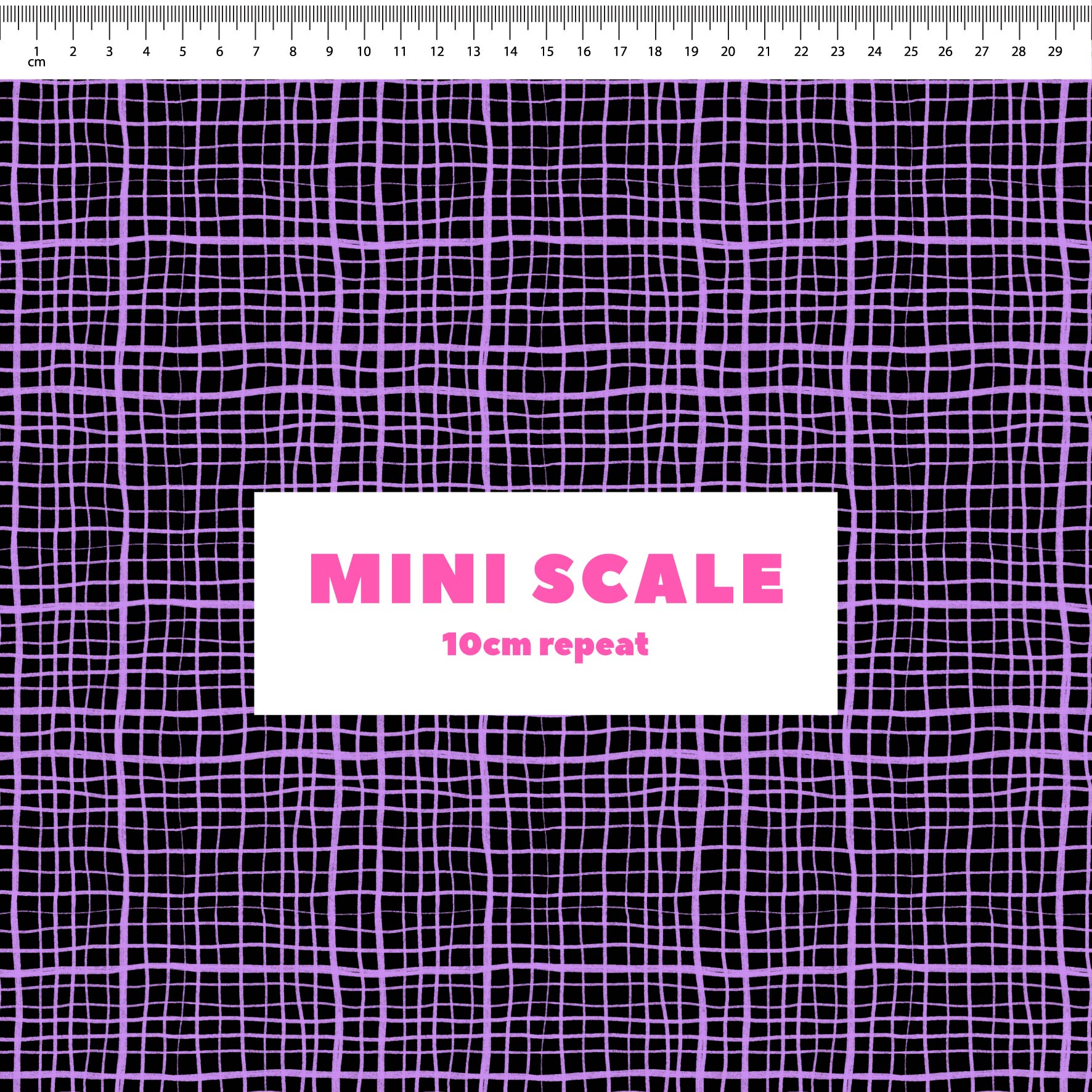 Preorder: Wonky Plaid (Purple on Black)