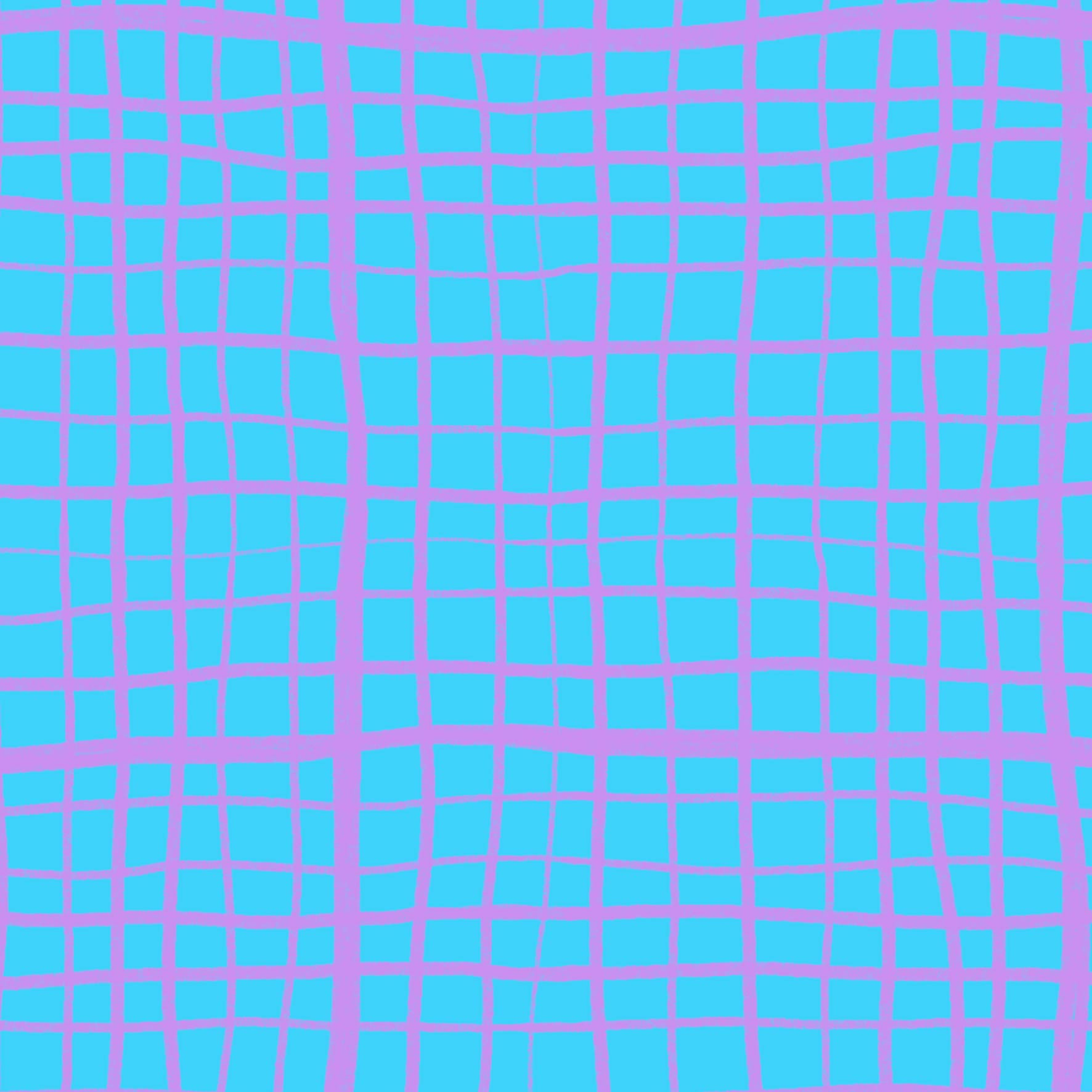 Preorder: Wonky Plaid (Purple on Light Blue)