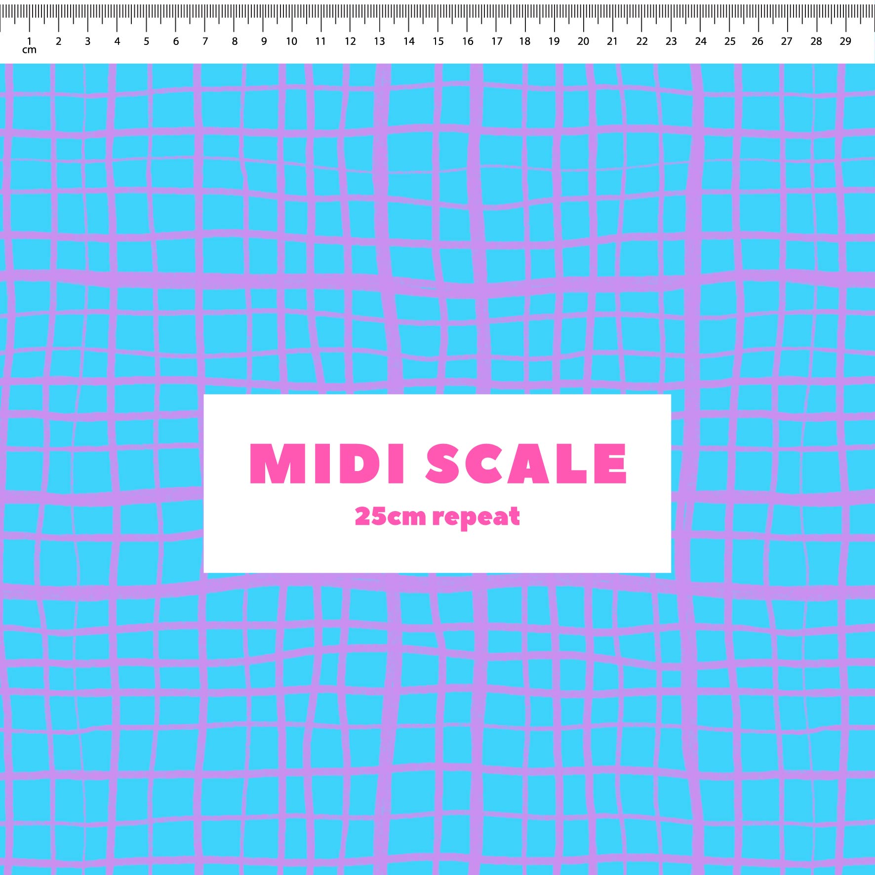 Preorder: Wonky Plaid (Purple on Light Blue)