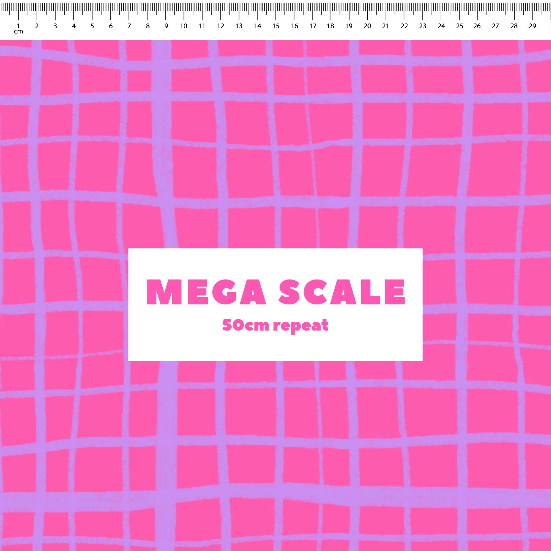 Preorder: Wonky Plaid (Purple on Pink)