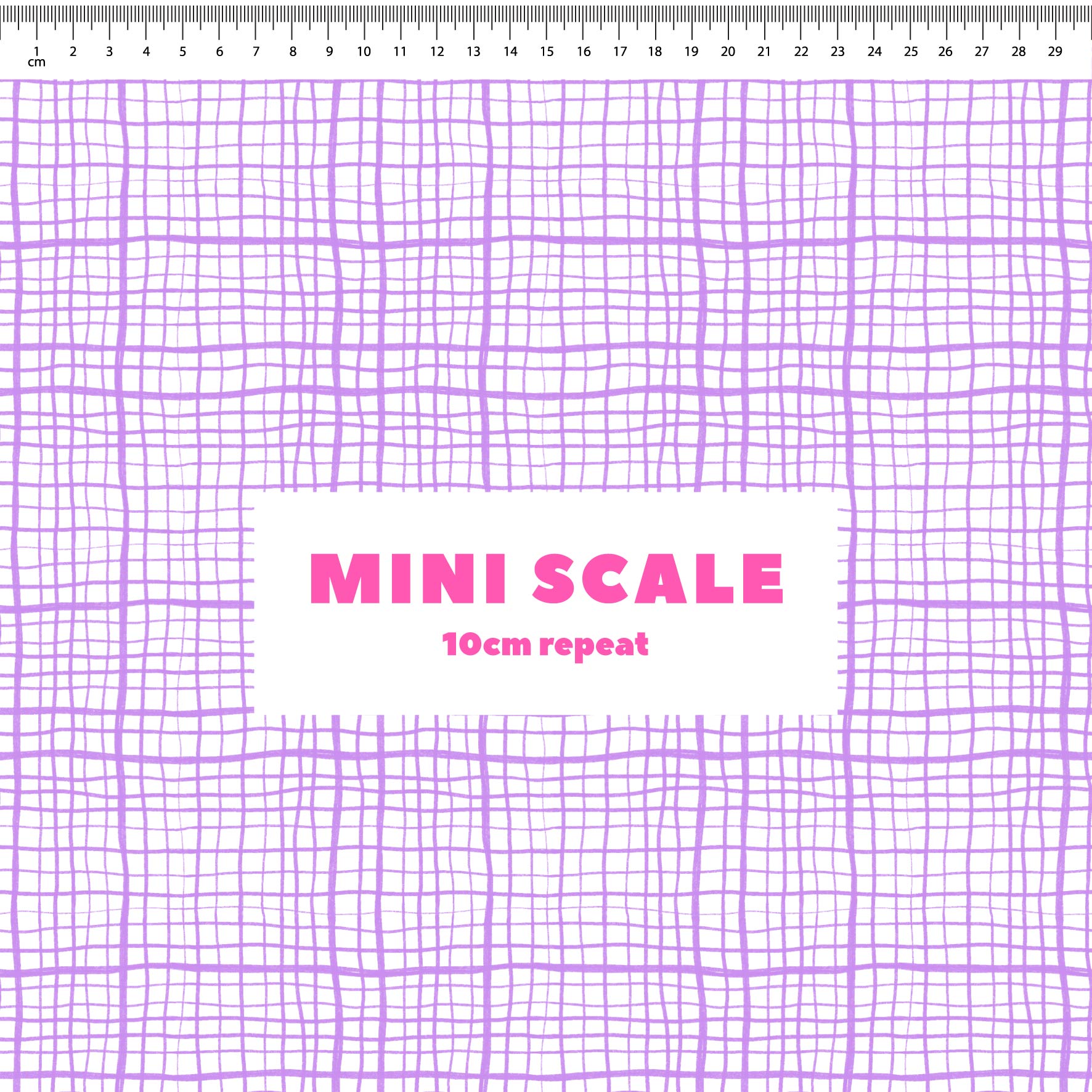 Preorder: Wonky Plaid (Purple on White)