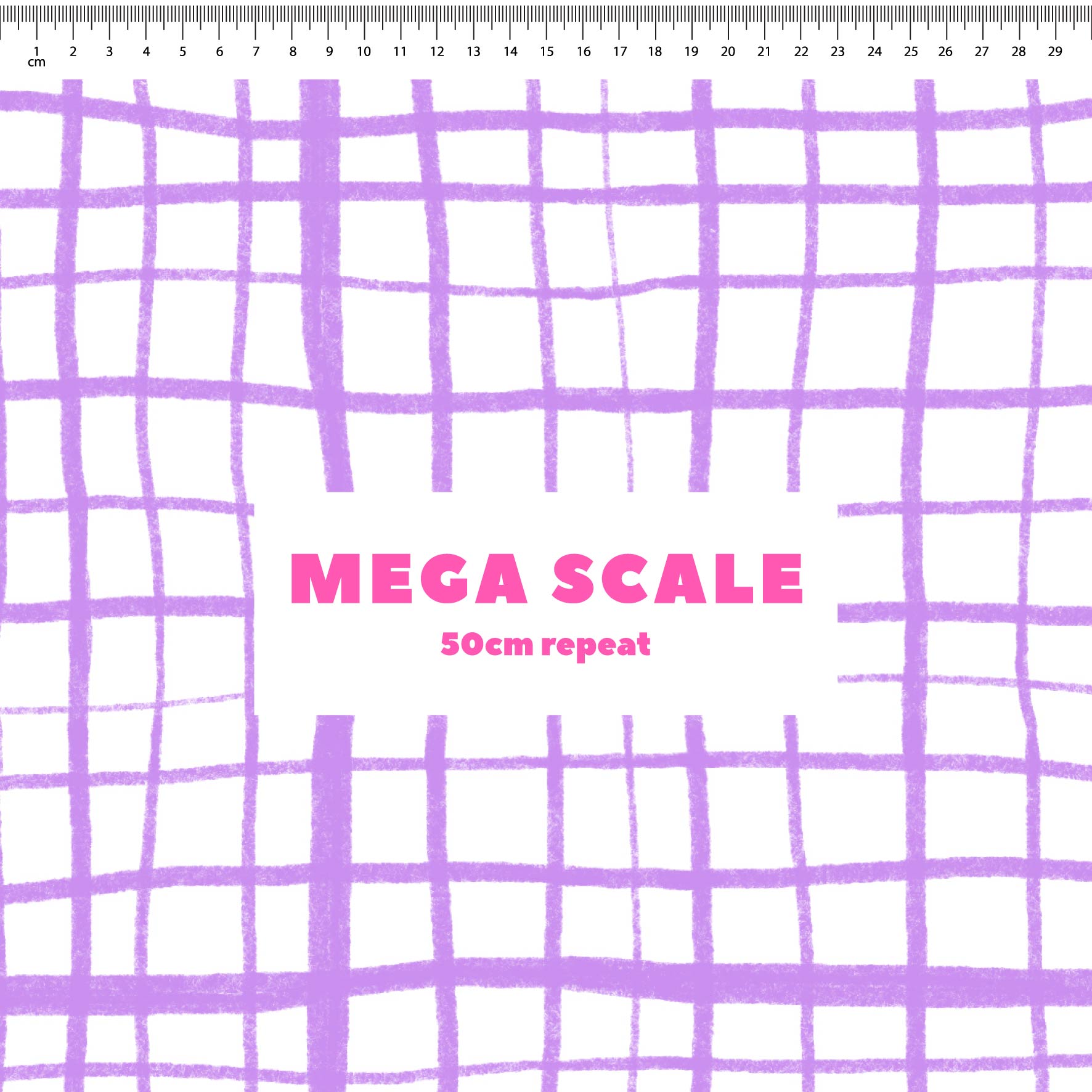 Preorder: Wonky Plaid (Purple on White)