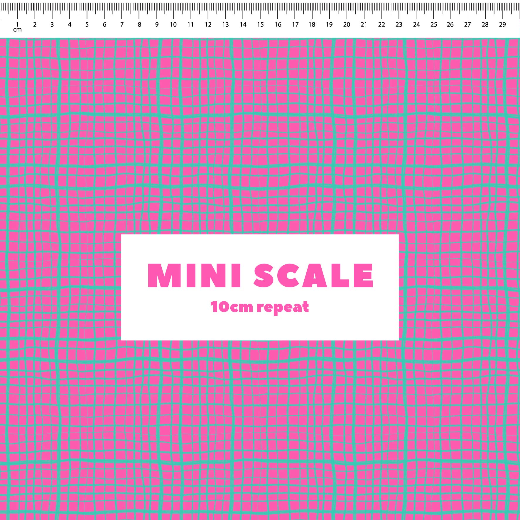 Preorder: Wonky Plaid (Teal on Pink)