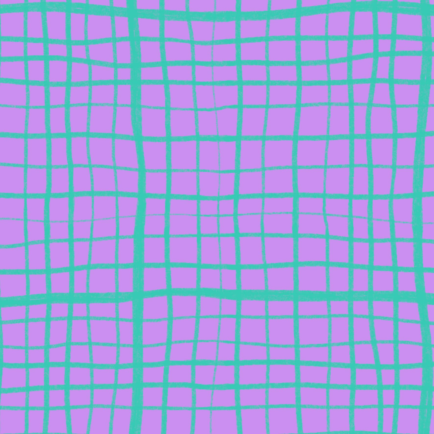 Preorder: Wonky Plaid (Teal on Purple)