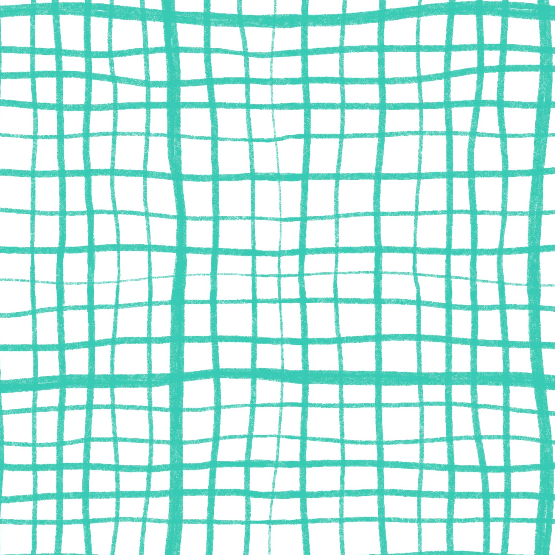 Preorder: Wonky Plaid (Teal on White)