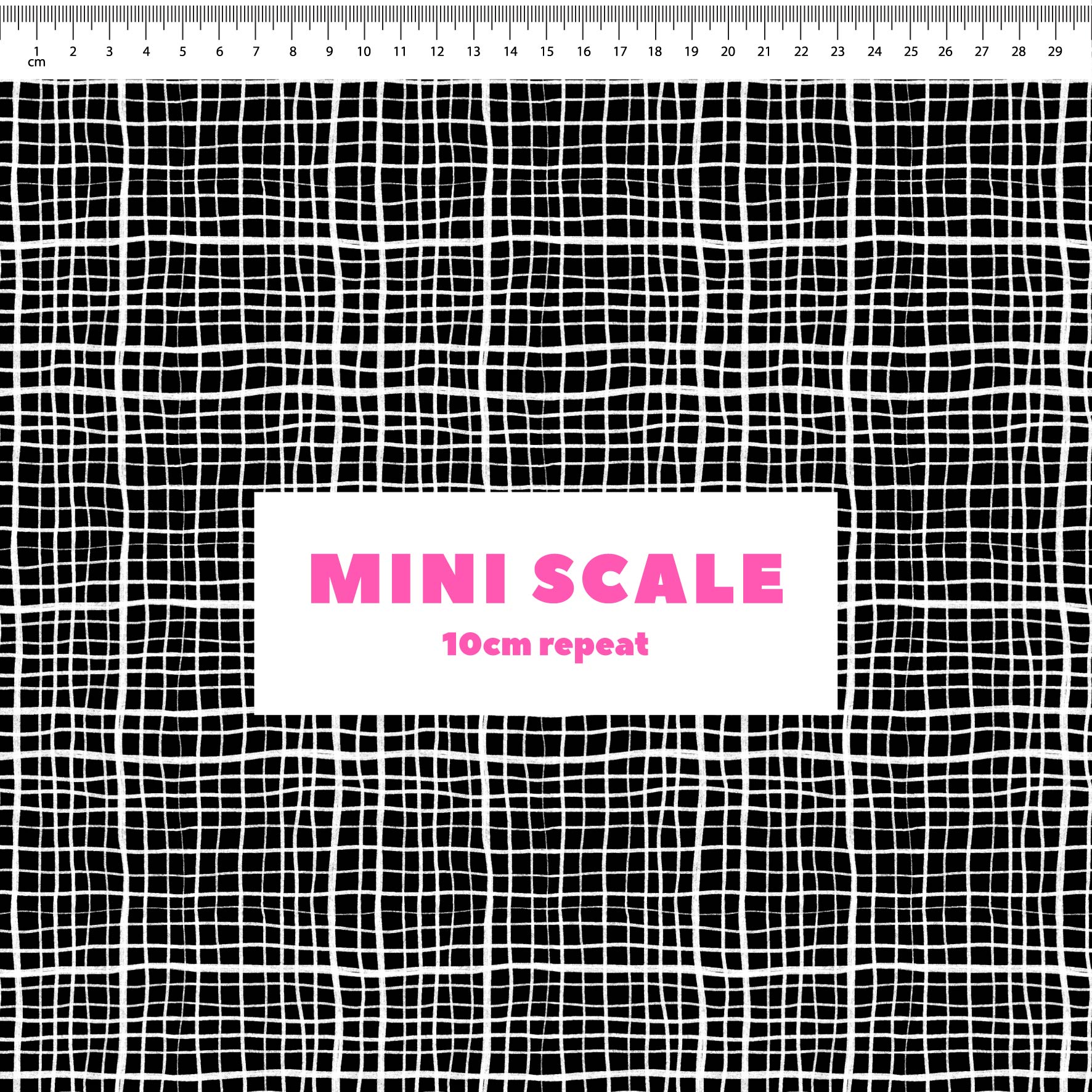 Preorder: Wonky Plaid (White on Black)