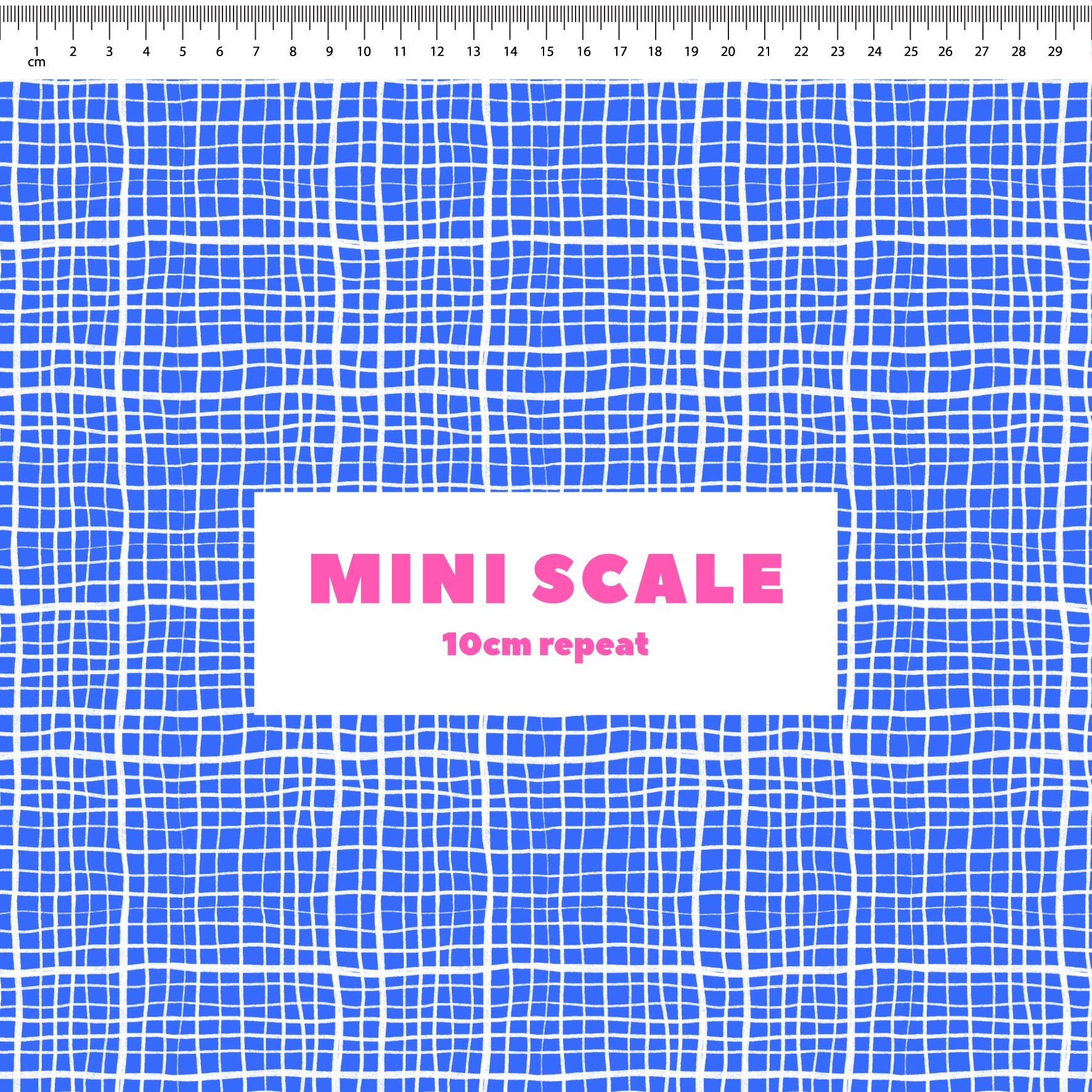 Preorder: Wonky Plaid (White on Blue)