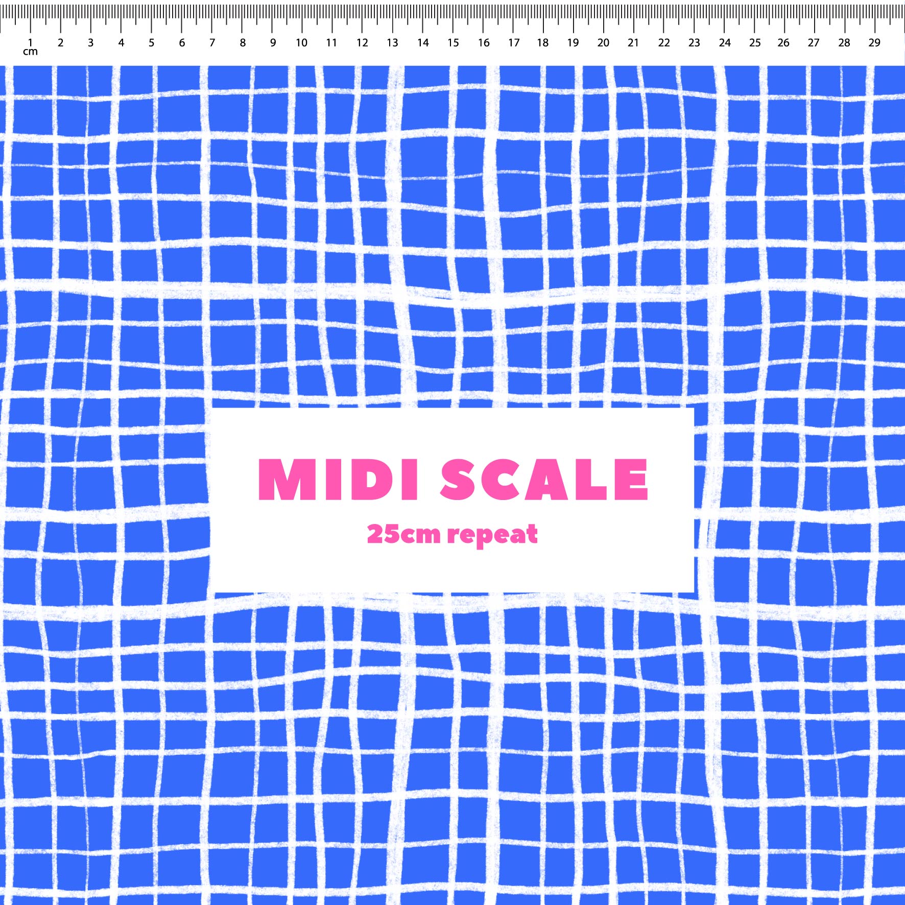 Preorder: Wonky Plaid (White on Blue)