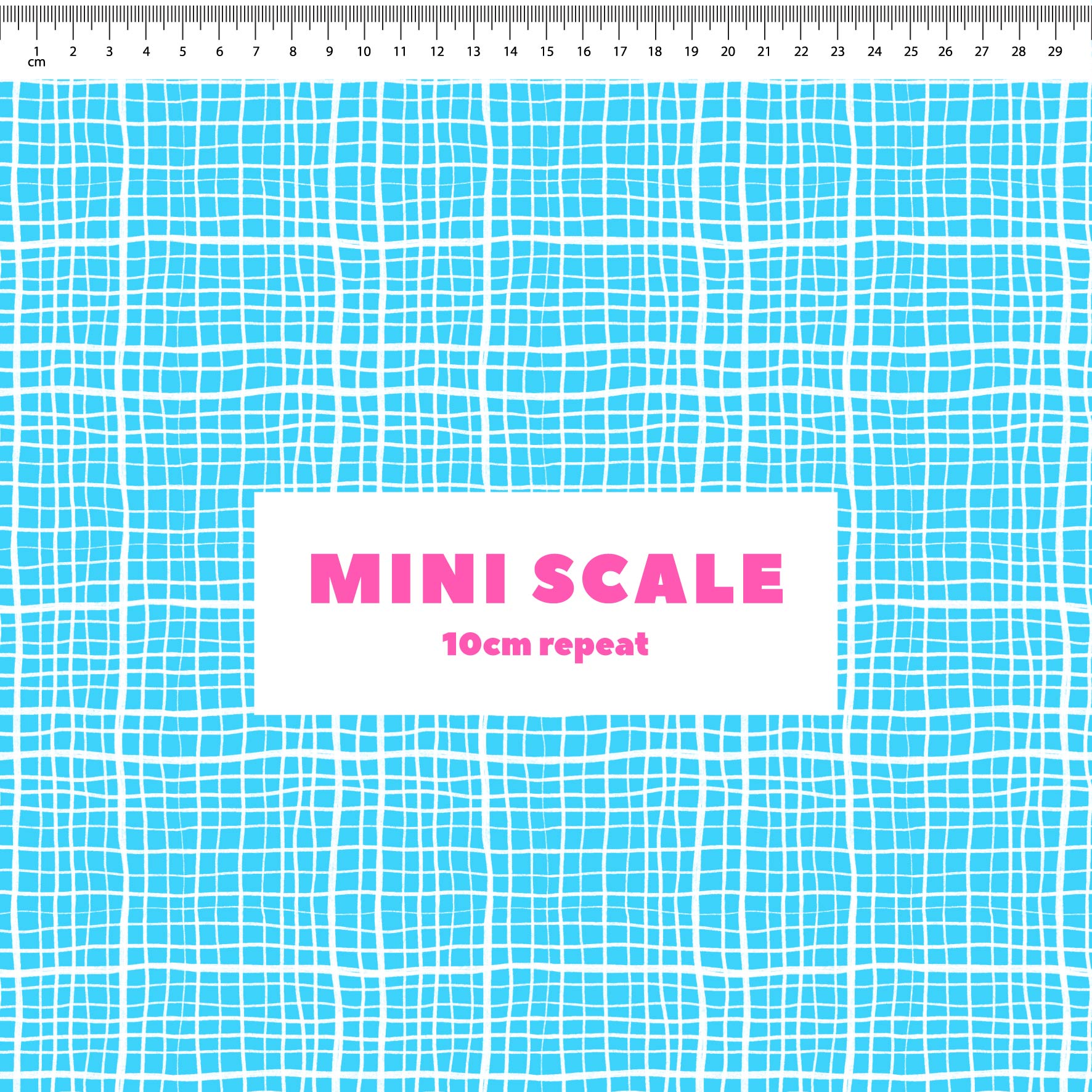 Preorder: Wonky Plaid (White on Light Blue)