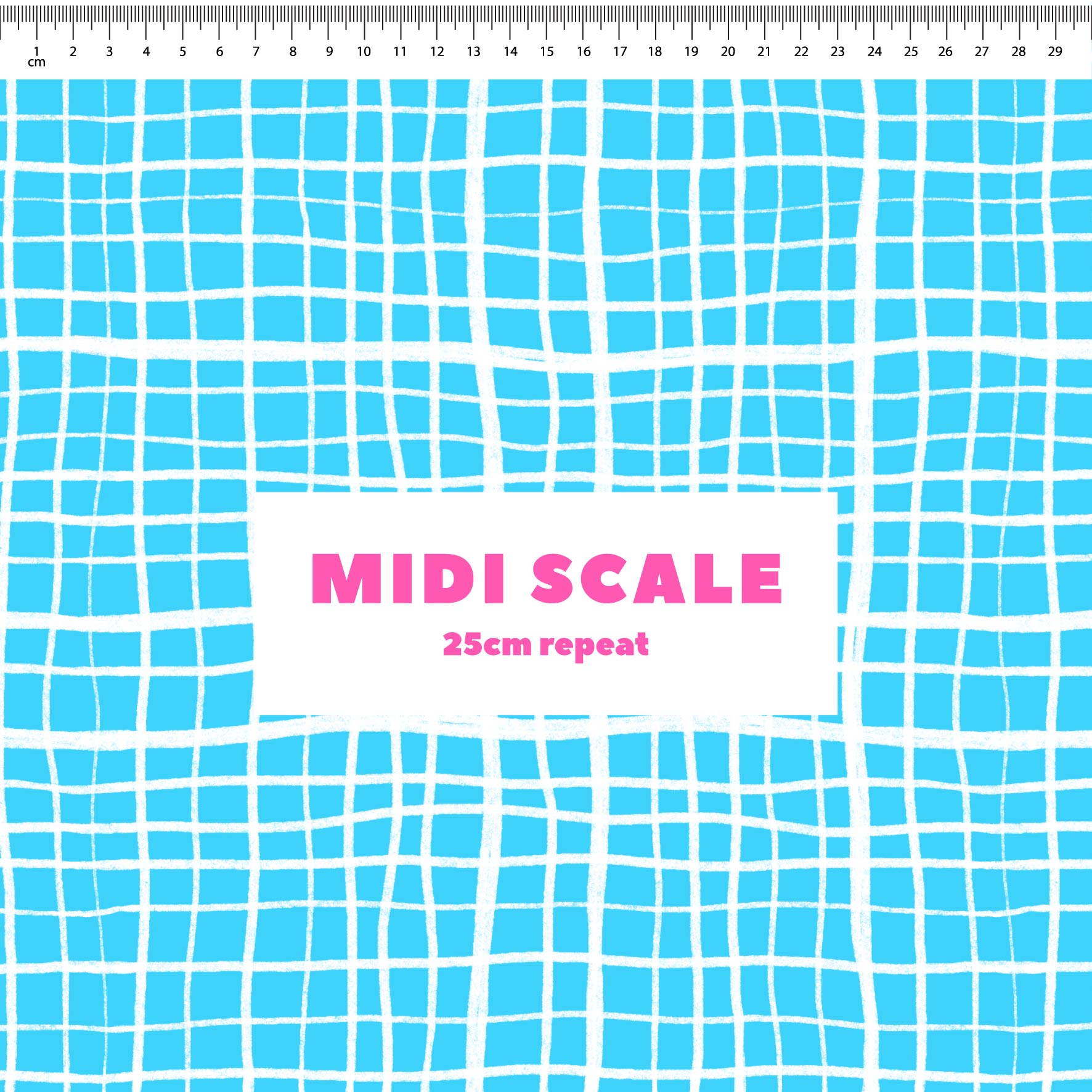 Preorder: Wonky Plaid (White on Light Blue)