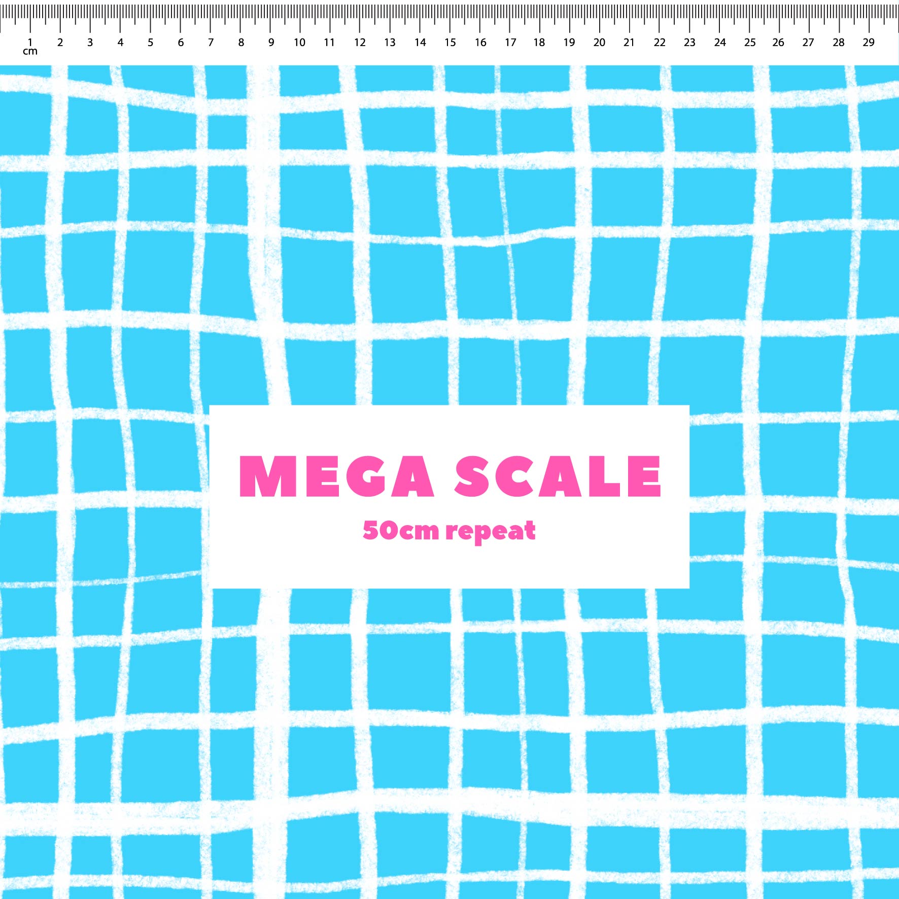 Preorder: Wonky Plaid (White on Light Blue)