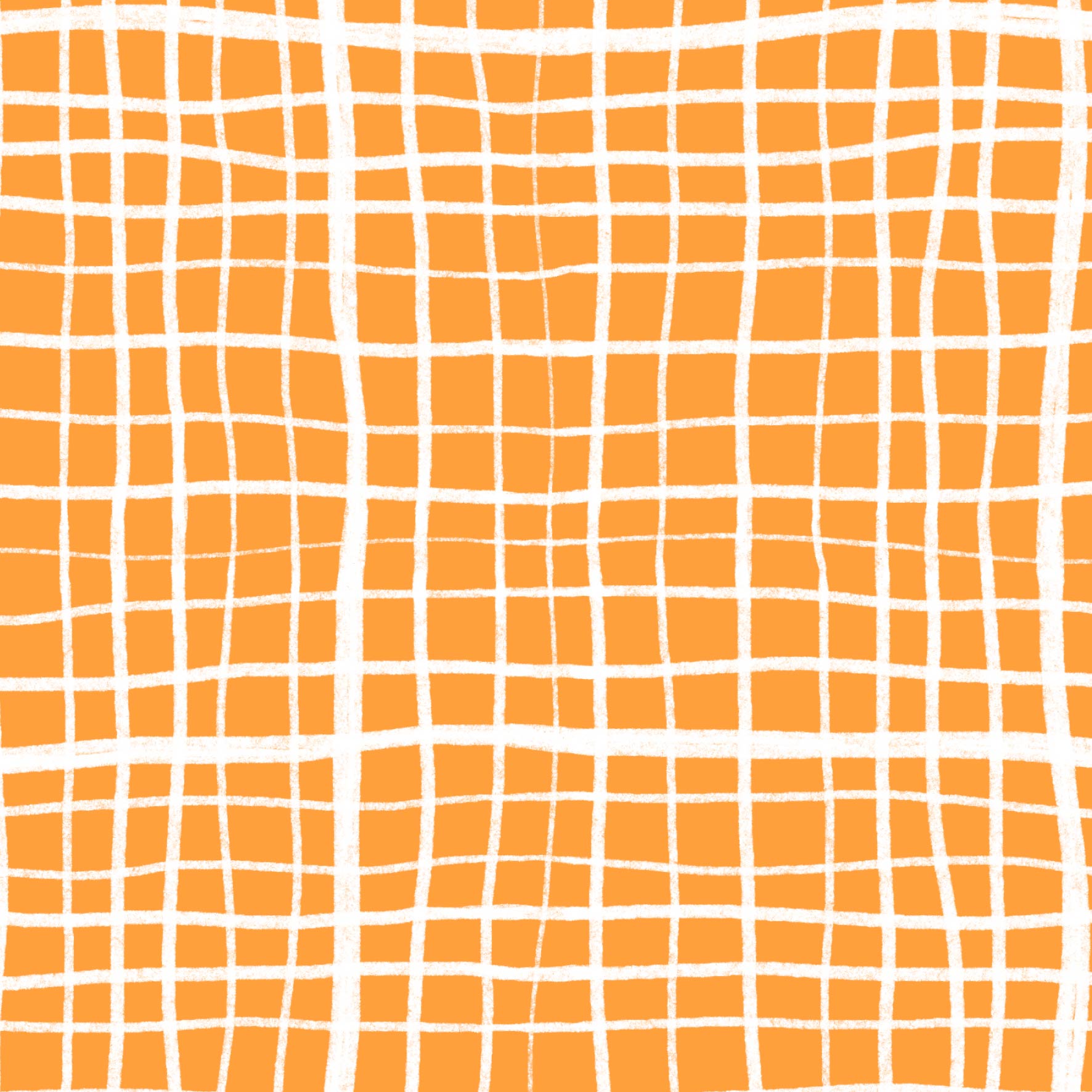 Preorder: Wonky Plaid (White on Orange)