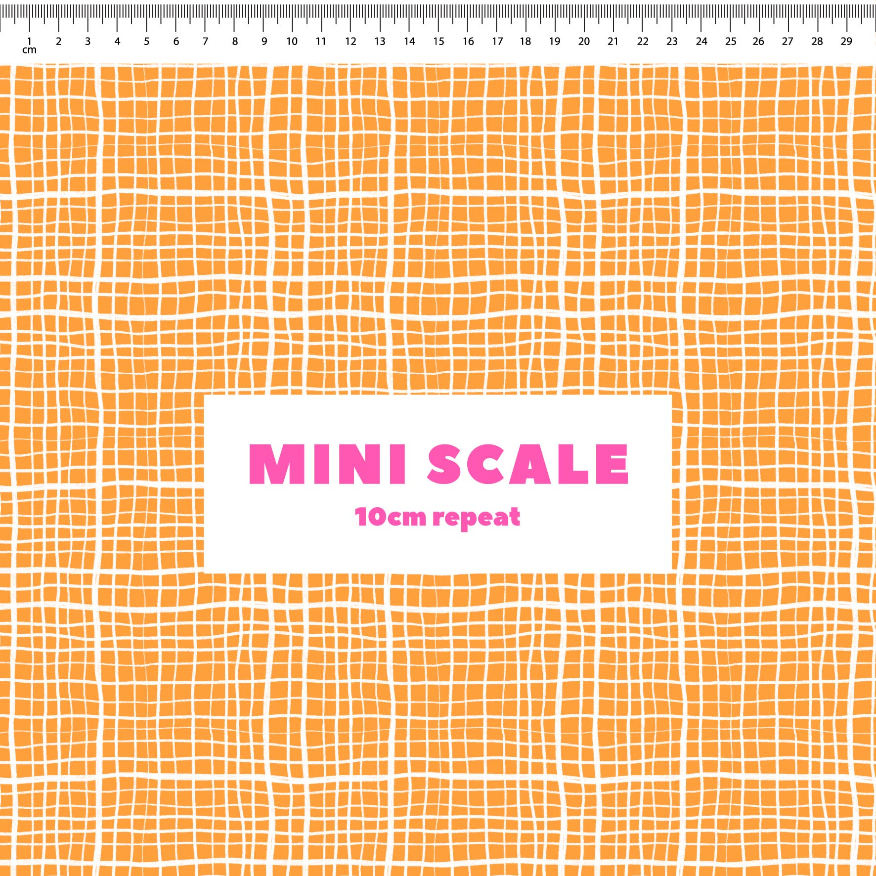 Preorder: Wonky Plaid (White on Orange)