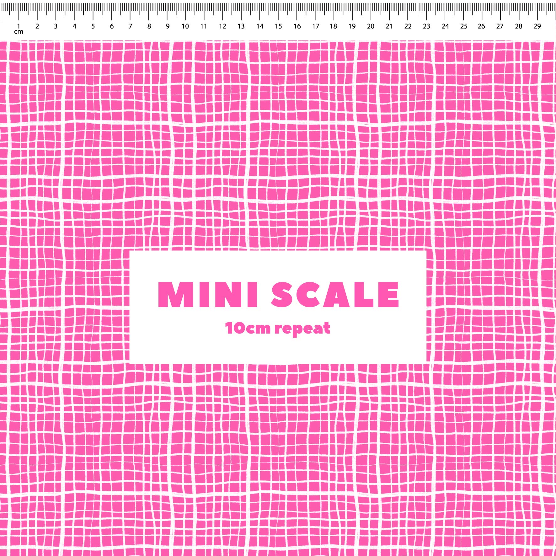 Preorder: Wonky Plaid (White on Pink)