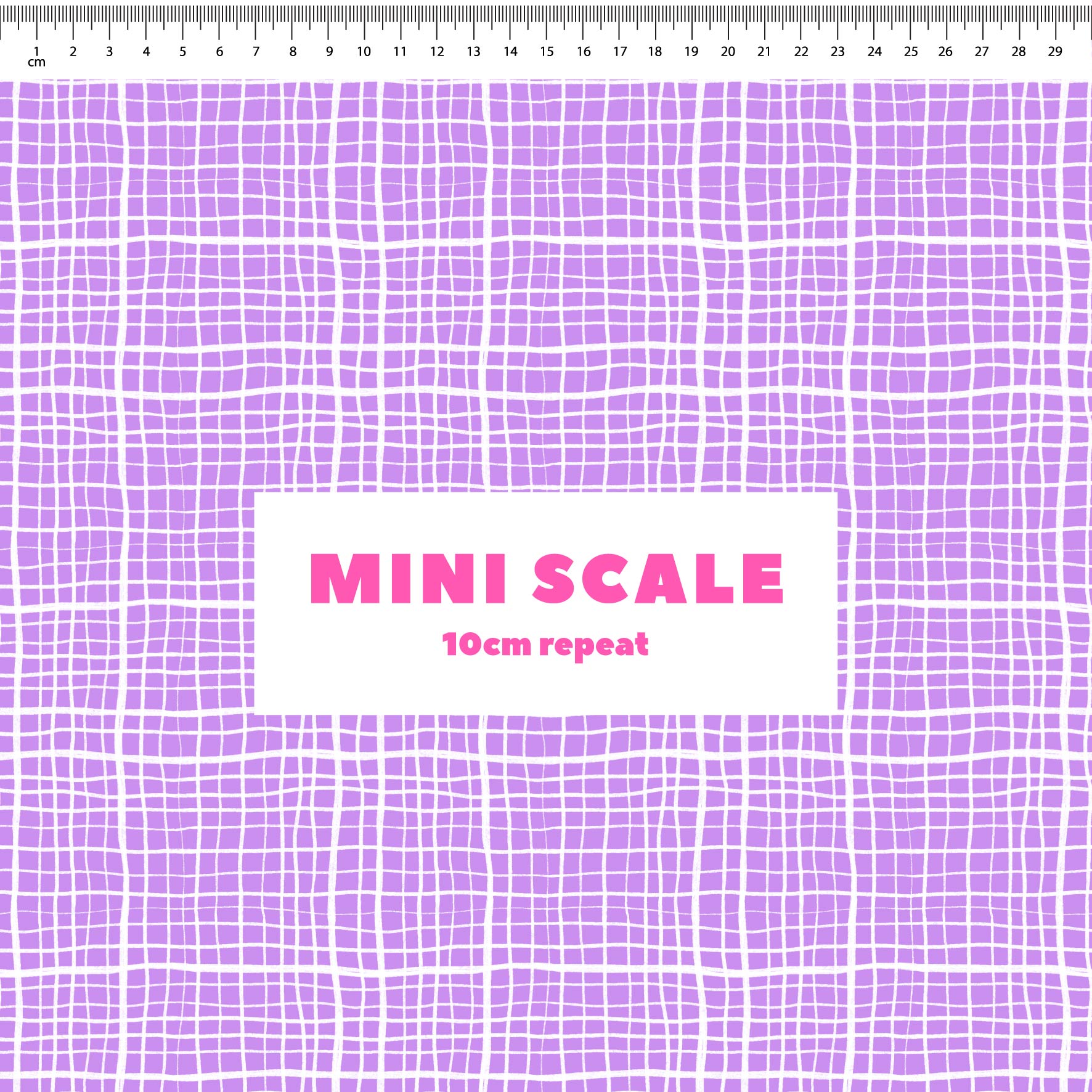 Preorder: Wonky Plaid (White on Purple)