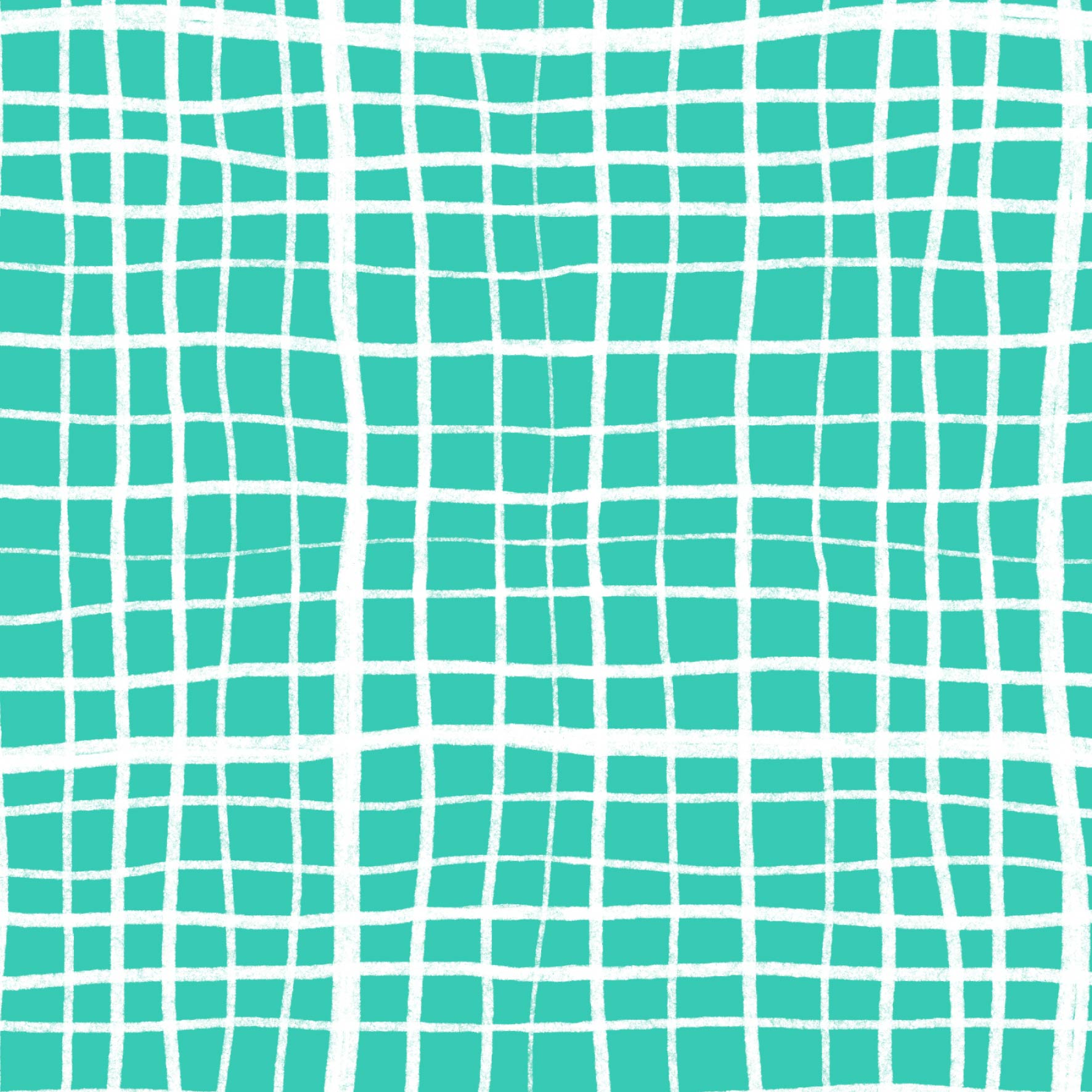 Preorder: Wonky Plaid (White on Teal)