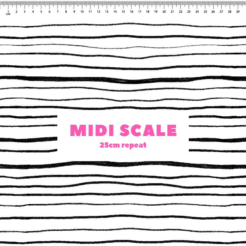 Preorder: Wonky Stripes (Black on White)