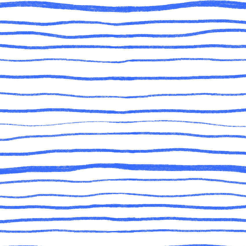 Preorder: Wonky Stripes (Black on Blue)