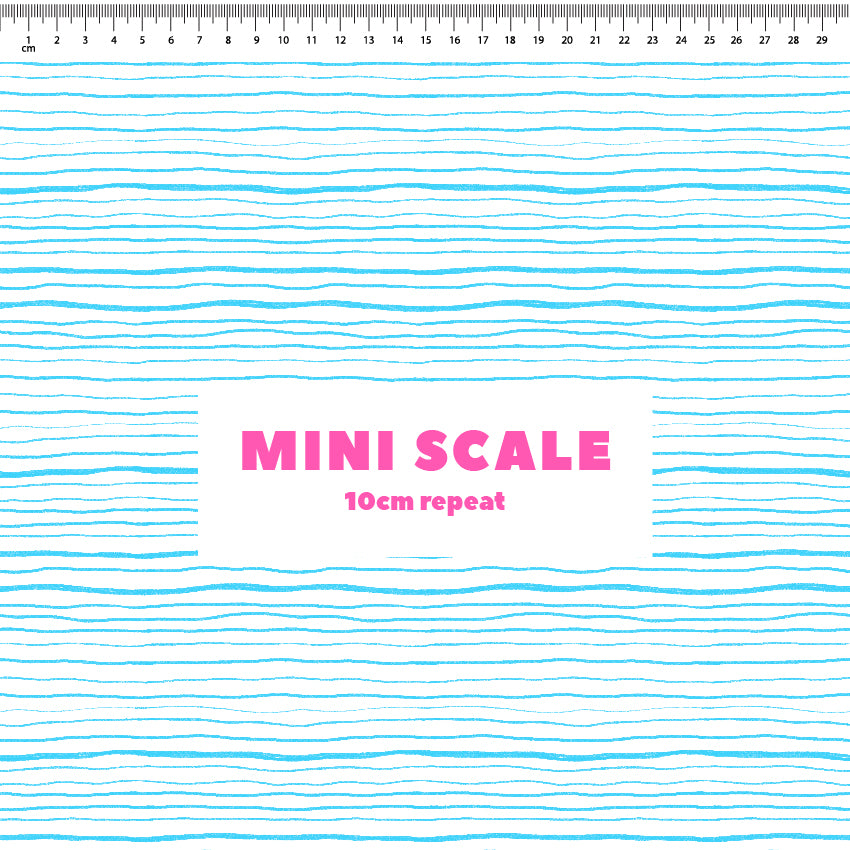 Preorder: Wonky Stripes (Black on Light Blue)