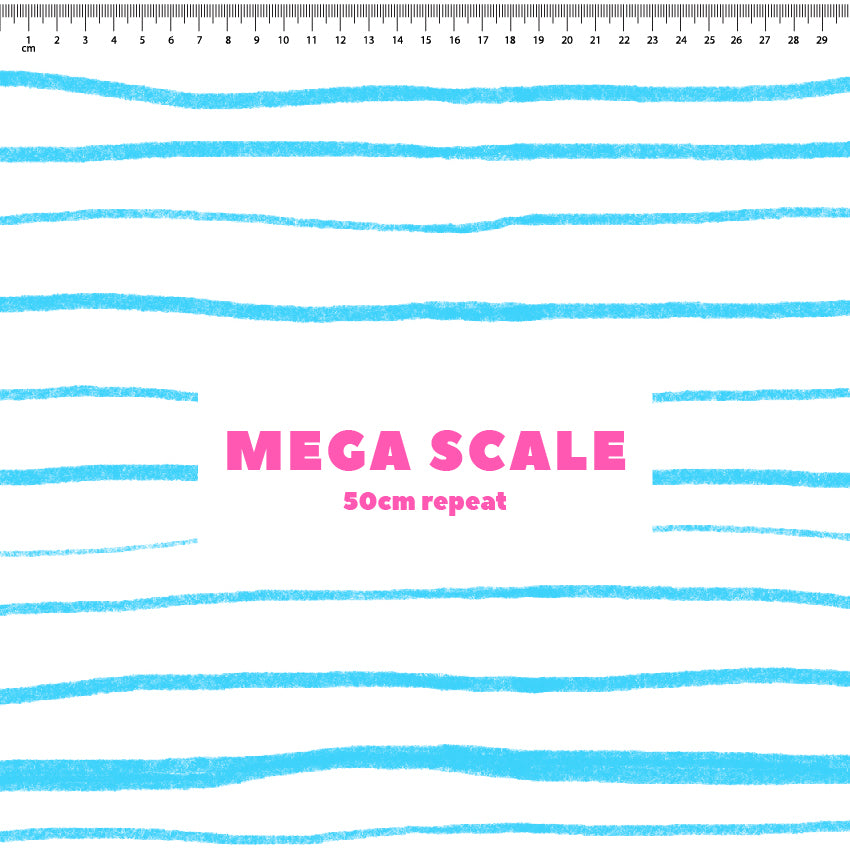 Preorder: Wonky Stripes (Black on Light Blue)