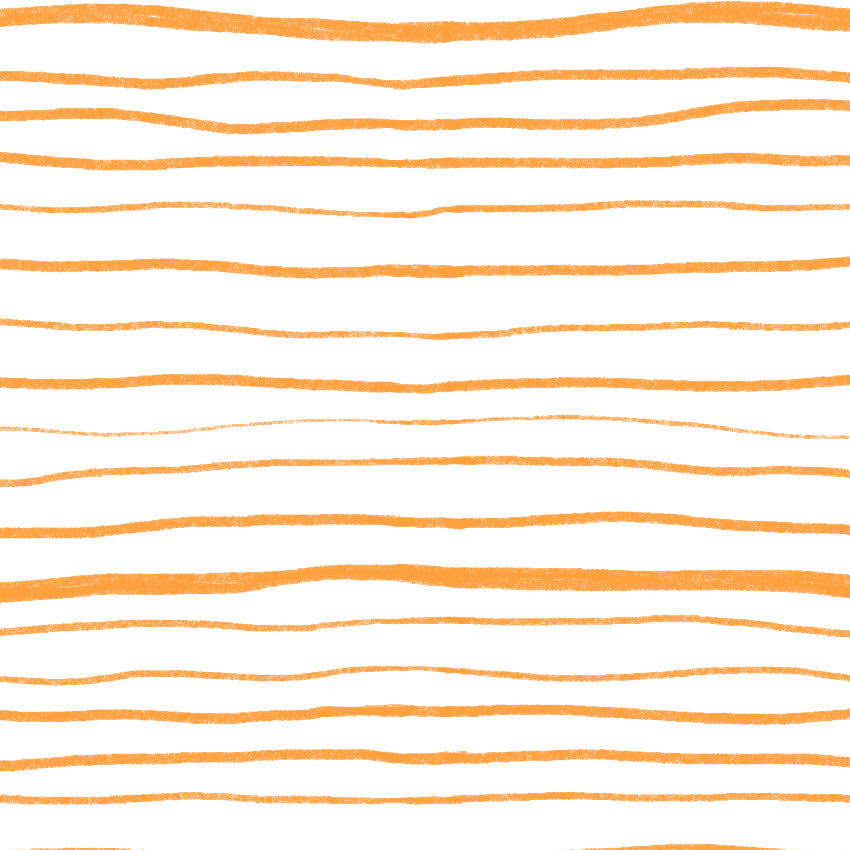Preorder: Wonky Stripes (Black on Orange)