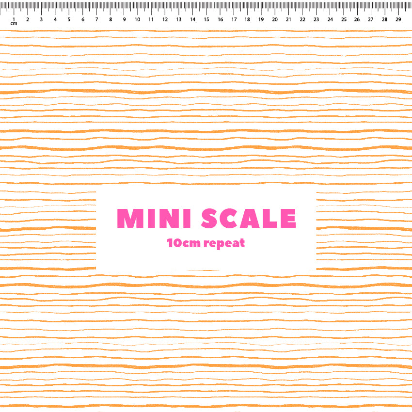 Preorder: Wonky Stripes (Black on Orange)