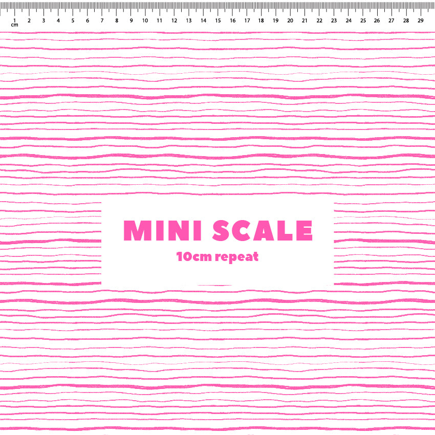 Preorder: Wonky Stripes (Black on Pink)