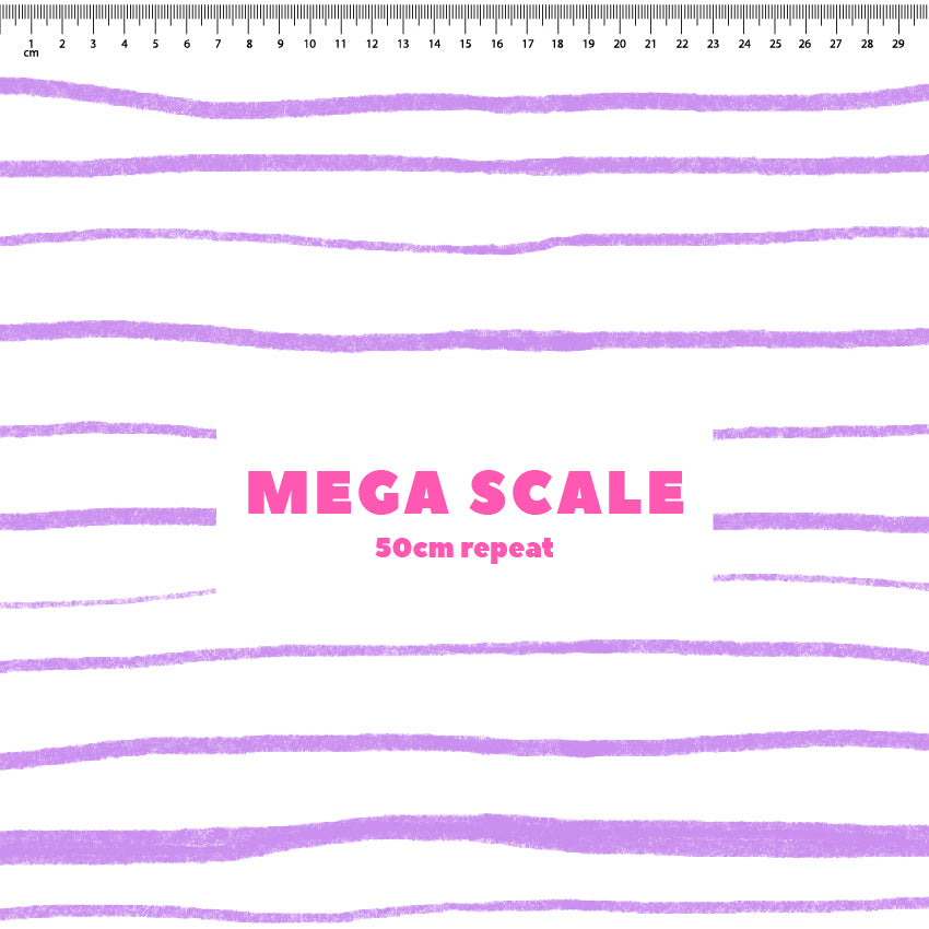 Preorder: Wonky Stripes (Black on Purple)