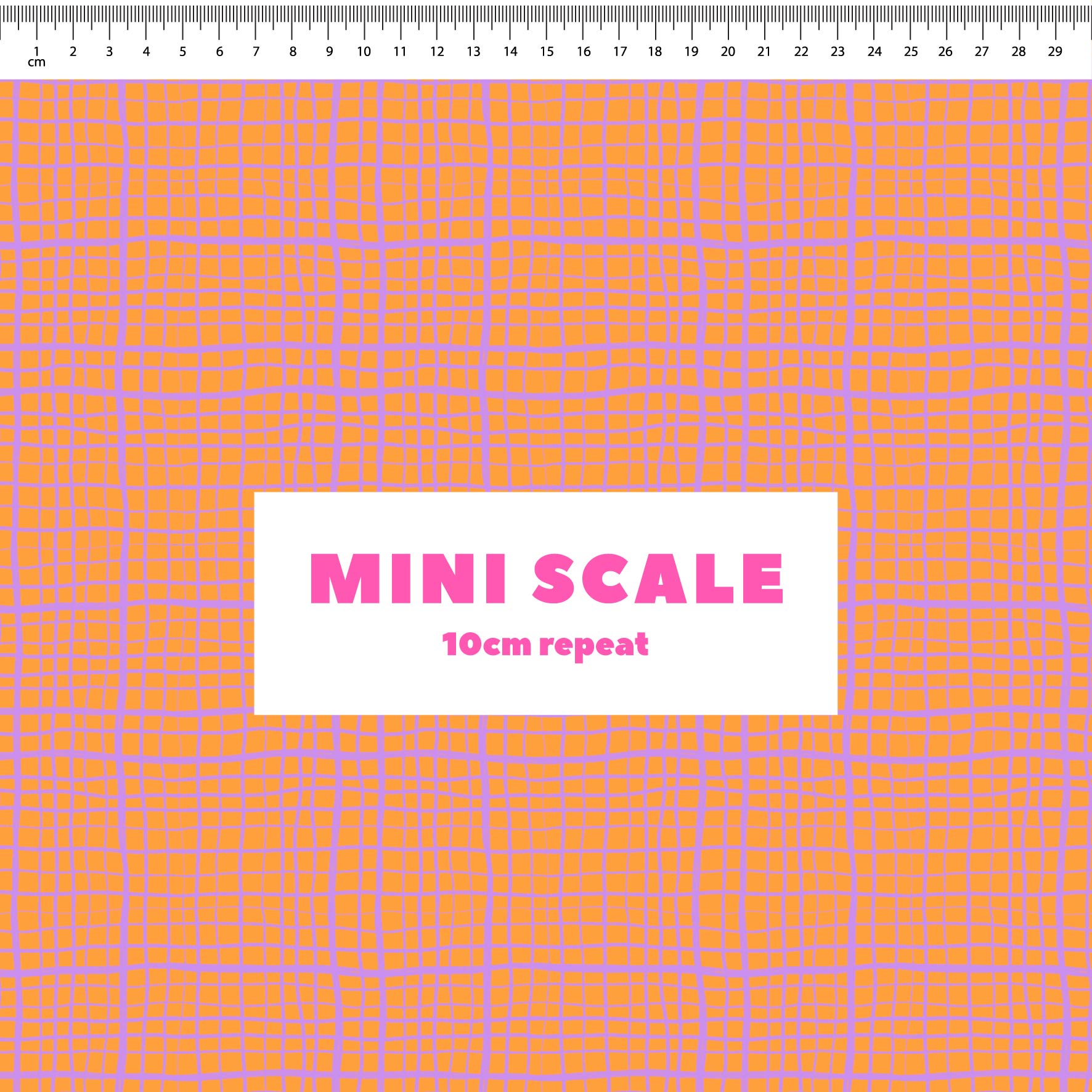 Preorder: Wonky Plaid (Purple on Orange)