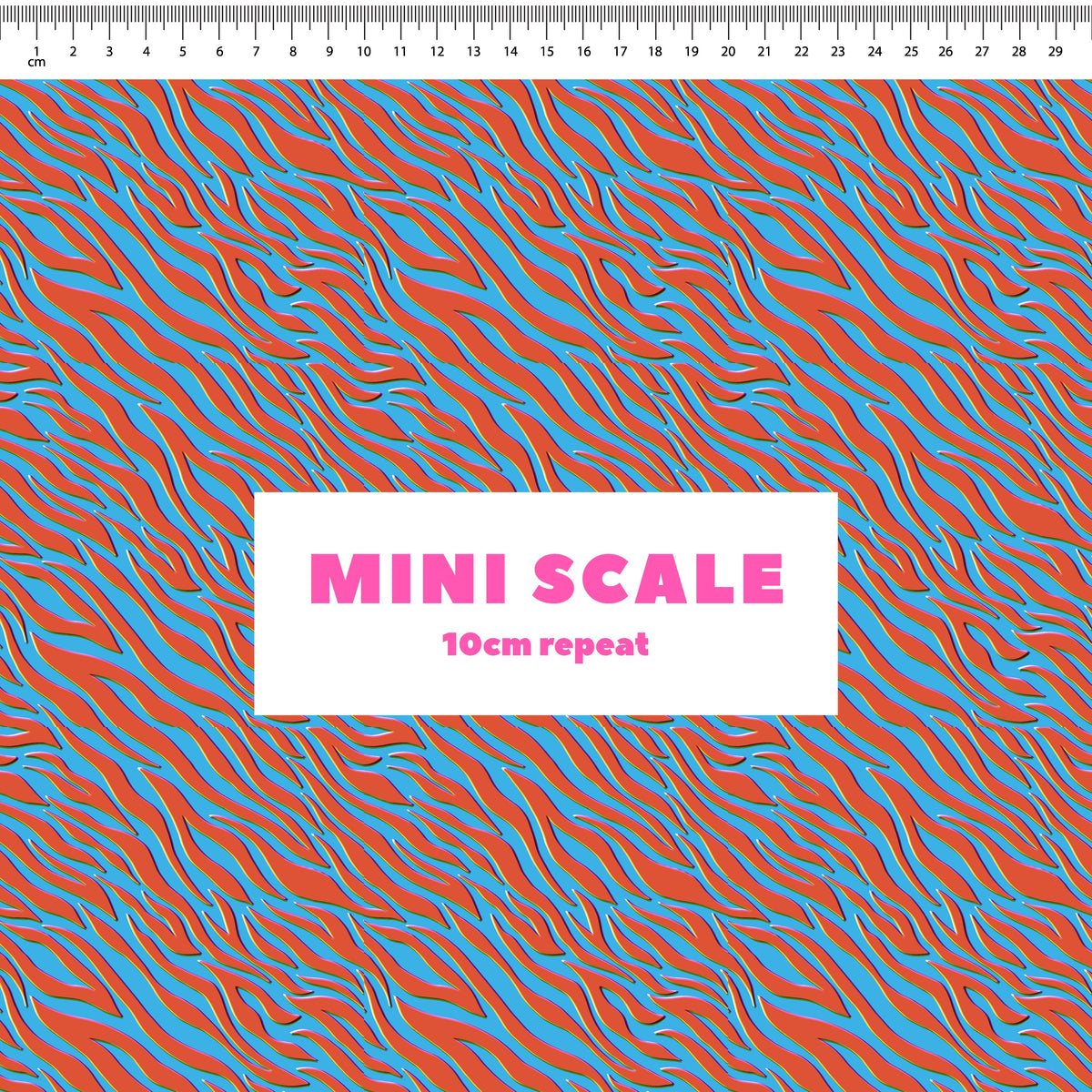 Zebra (Blue) Preorder Fabric by Sue-Ching Lascelles