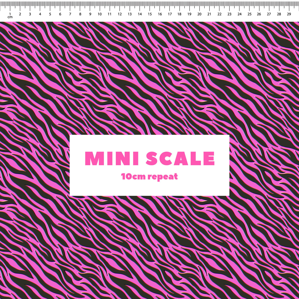 Zebra (Pink) Preorder Fabric by Sue-Ching Lascelles