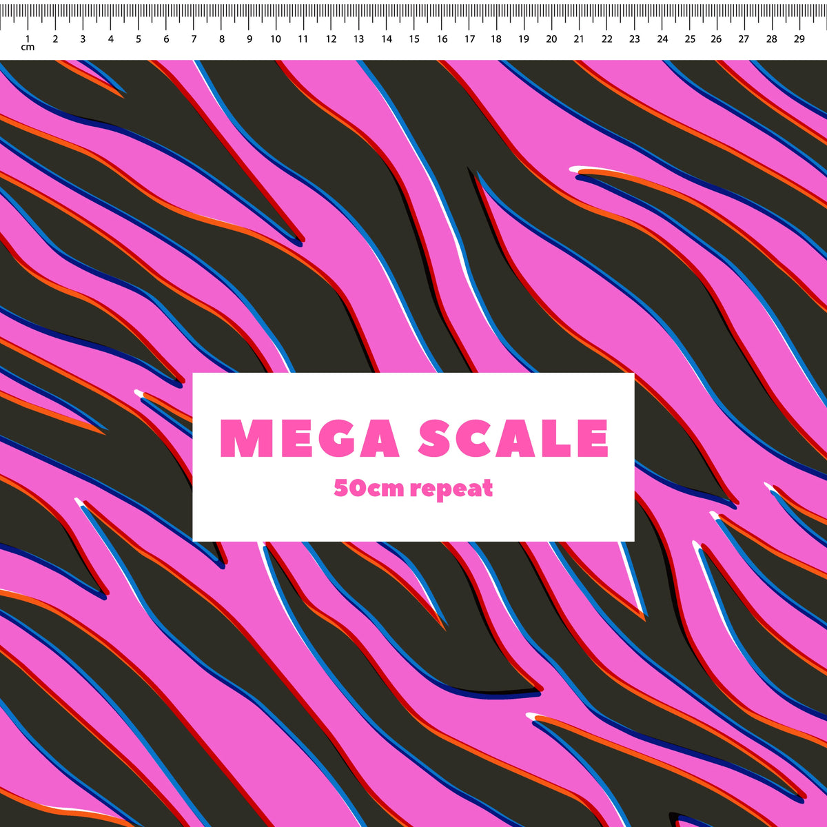 Zebra (Pink) Preorder Fabric by Sue-Ching Lascelles